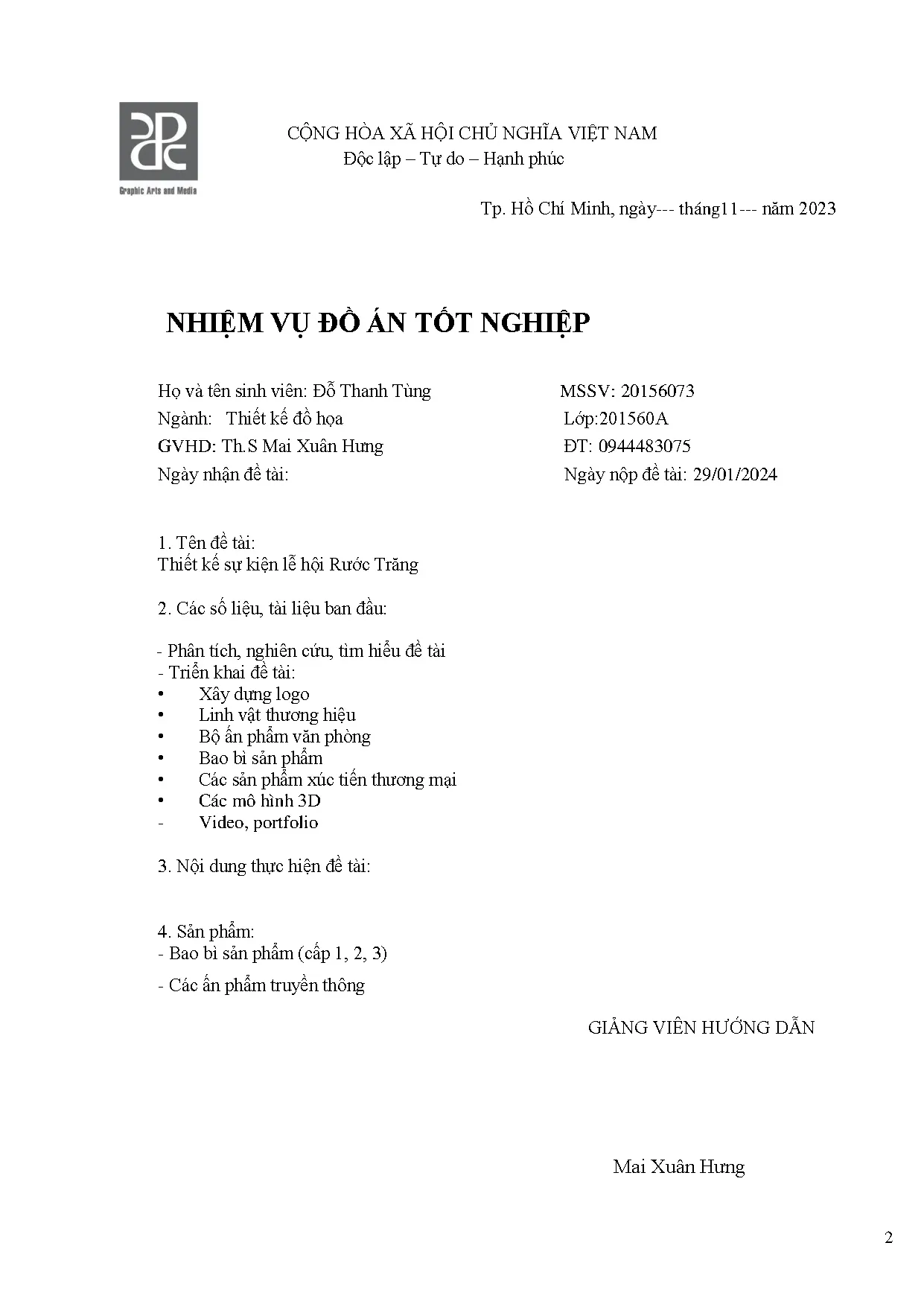 Đồ án tốt nghiệp - Thiết kế sự kiện lễ hội rước trăng - Trang 3