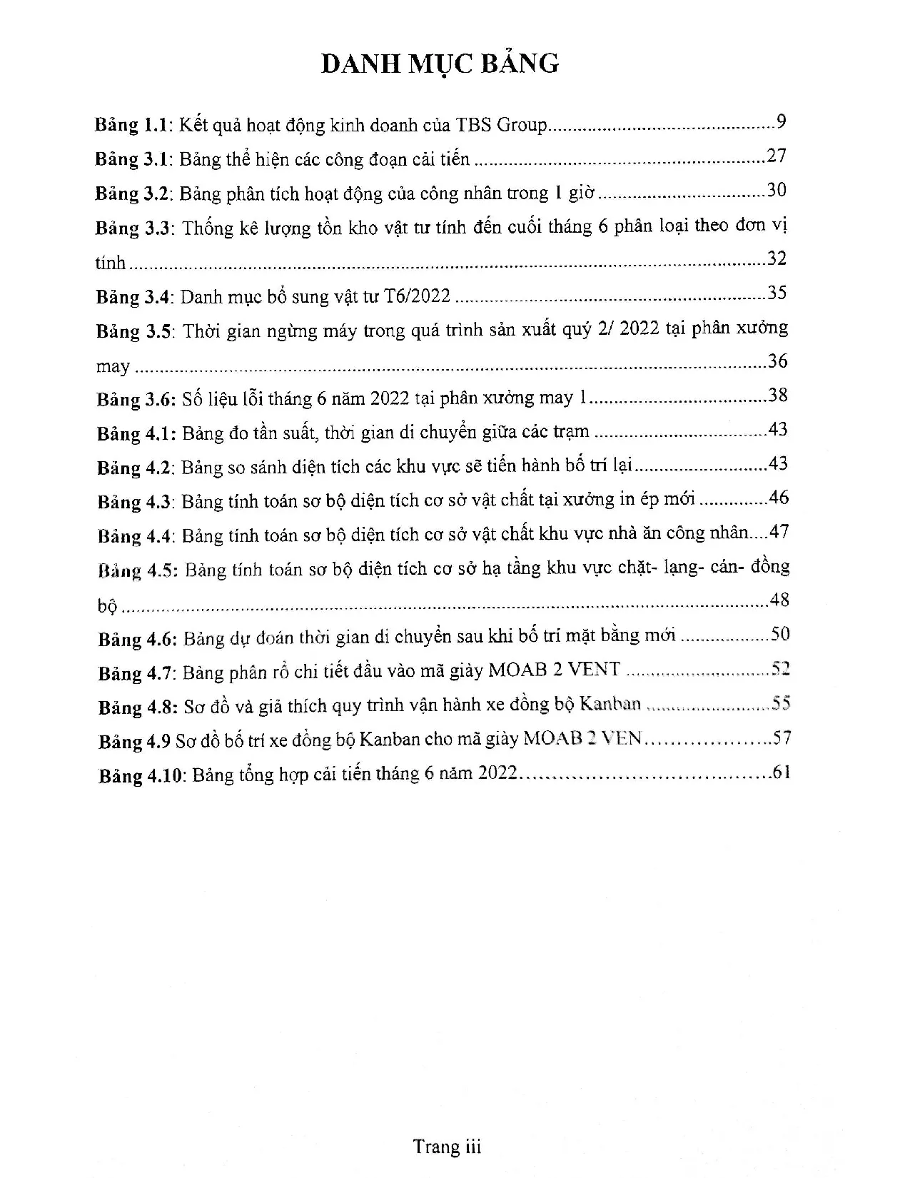 Đồ án tốt nghiệp - Hoàn thiện việc ứng dụng sản xuất tinh gọn tại phân xưởng may 1 - công ty CPĐTTB - Trang 4