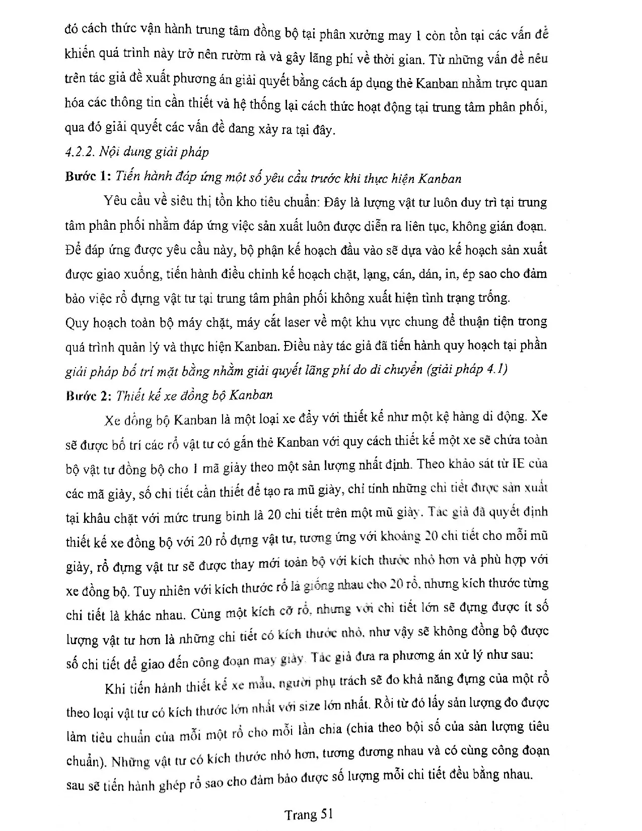 Đồ án tốt nghiệp - Hoàn thiện việc ứng dụng sản xuất tinh gọn tại phân xưởng may 1 - công ty CPĐTTB - Trang 60