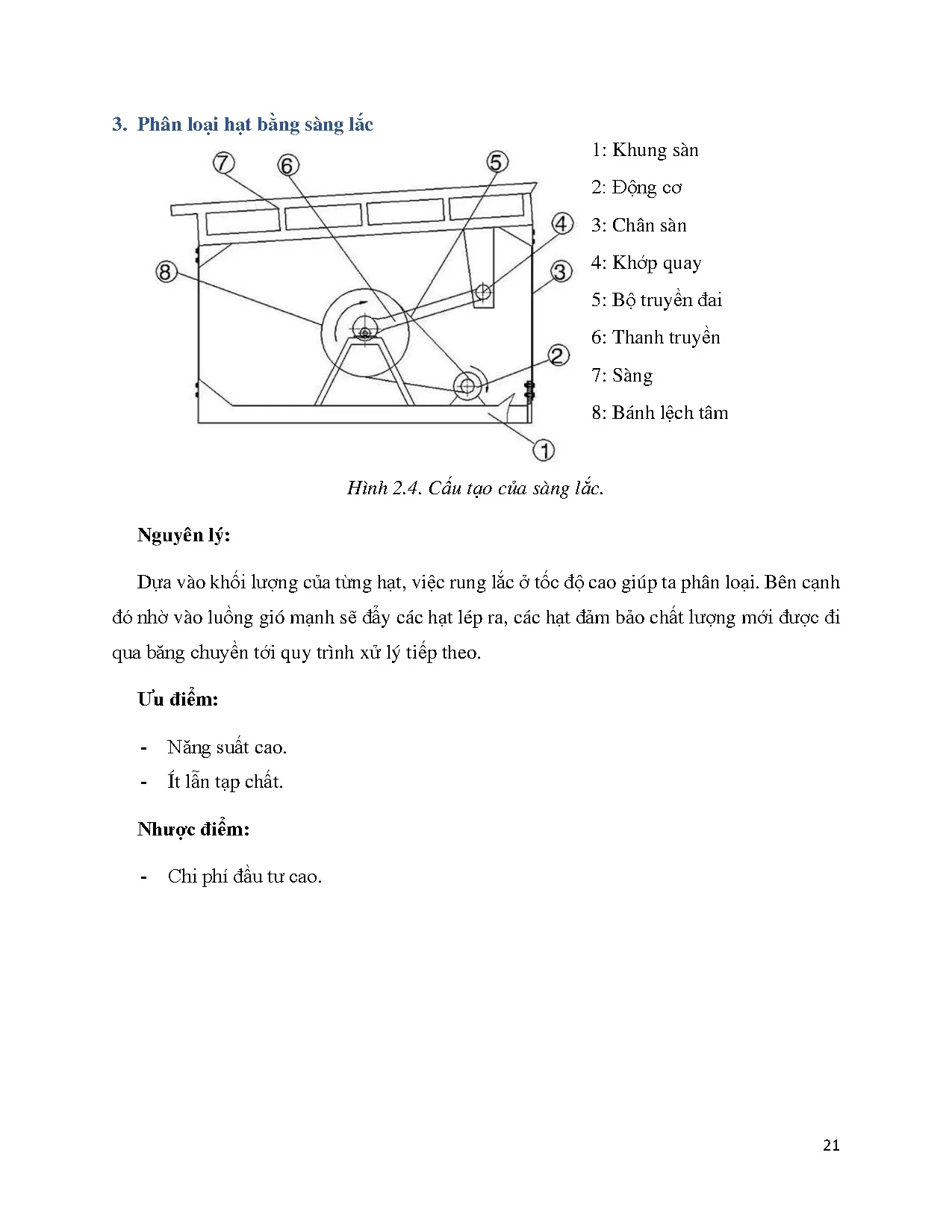 Đồ án tốt nghiệp - Thiết kế, chế tạo hệ thống phân loại hạt điều: Đồ án tốt nghiệp ngành Công NCTM - Trang 21