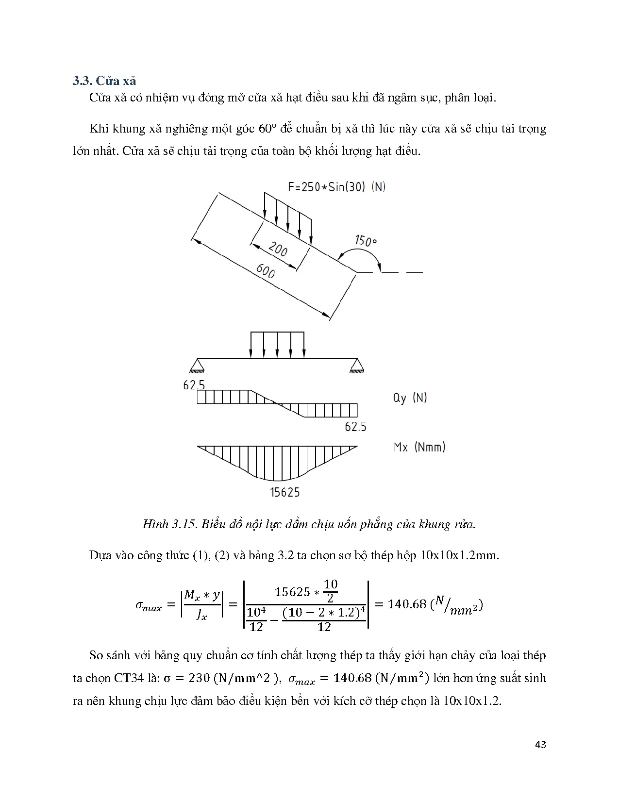Đồ án tốt nghiệp - Thiết kế, chế tạo hệ thống phân loại hạt điều: Đồ án tốt nghiệp ngành Công NCTM - Trang 43