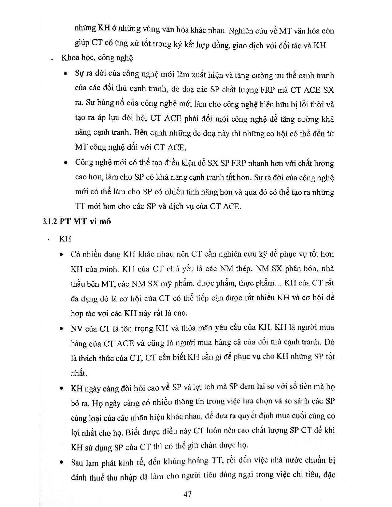 Đồ án tốt nghiệp - Xây dựng chiến lược kinh doanh của công ty TNHH ACE VN giai đoạn 2021-2025 - Trang 58