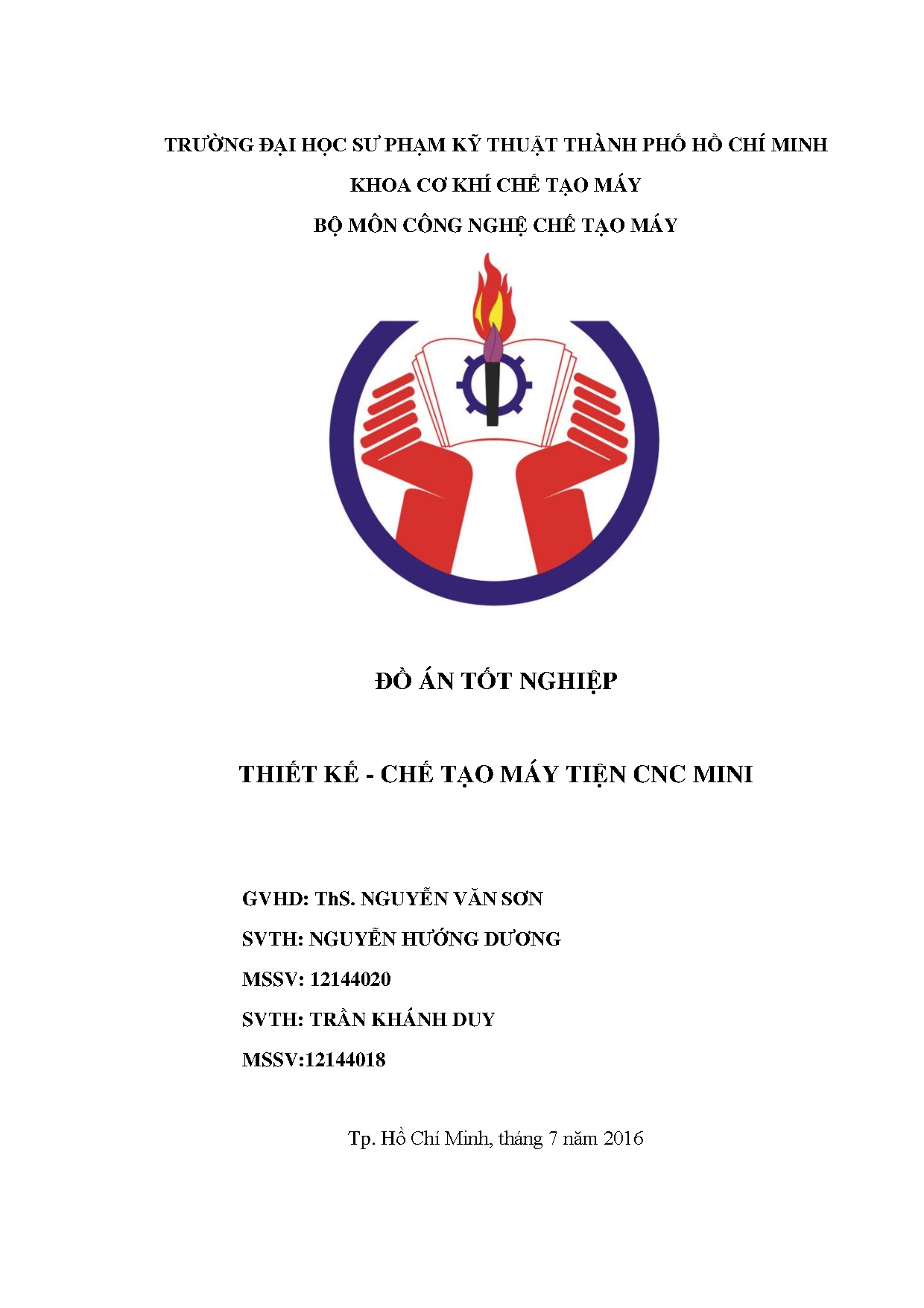 Đồ án tốt nghiệp - Thiết kế - chế tạo máy tiện CNC mini