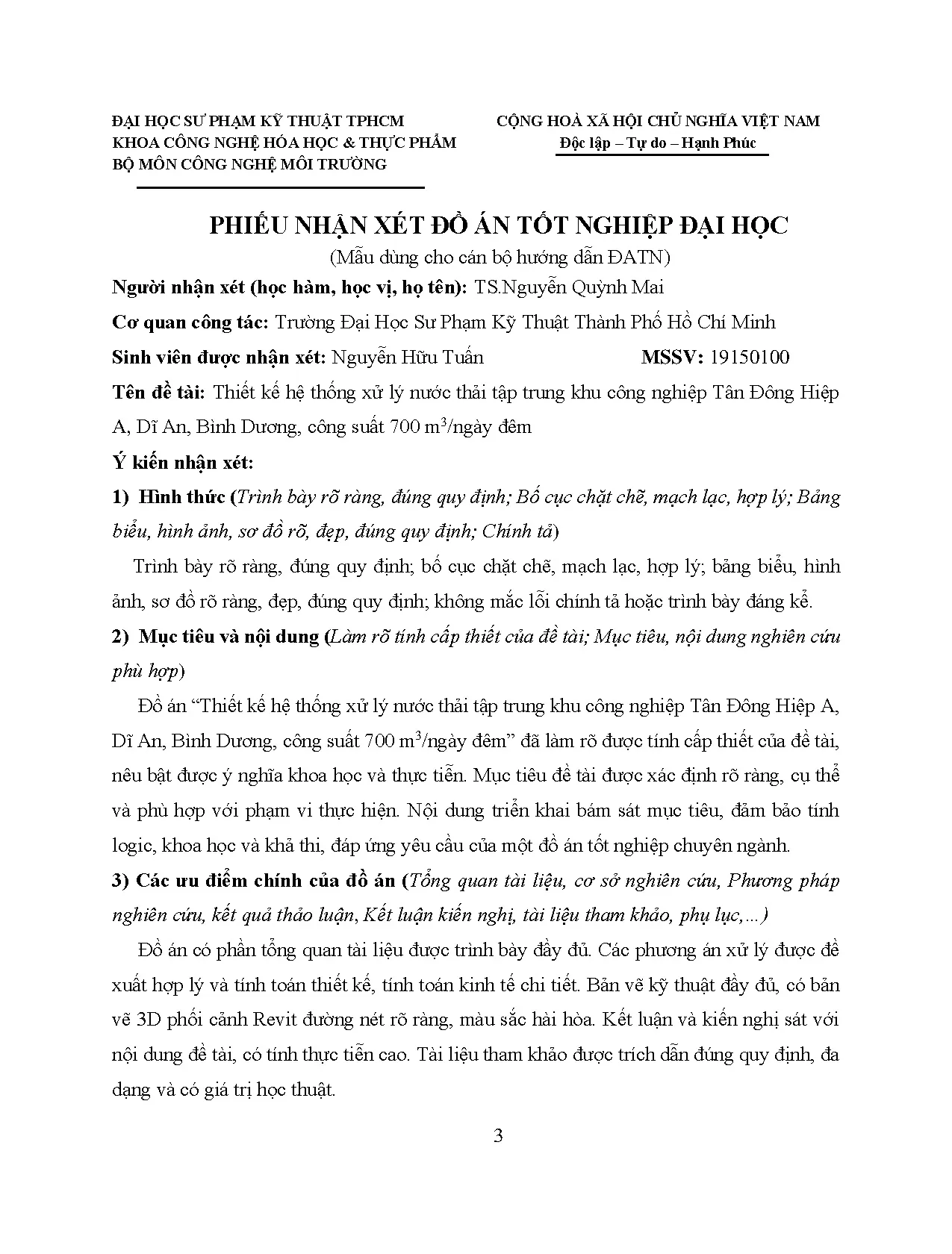 Đồ án tốt nghiệp - Thiết kế hệ thống xử lý nước thải tập trung khu công nghiệp Tân Đông HADABDCS 7 Đ - Trang 3