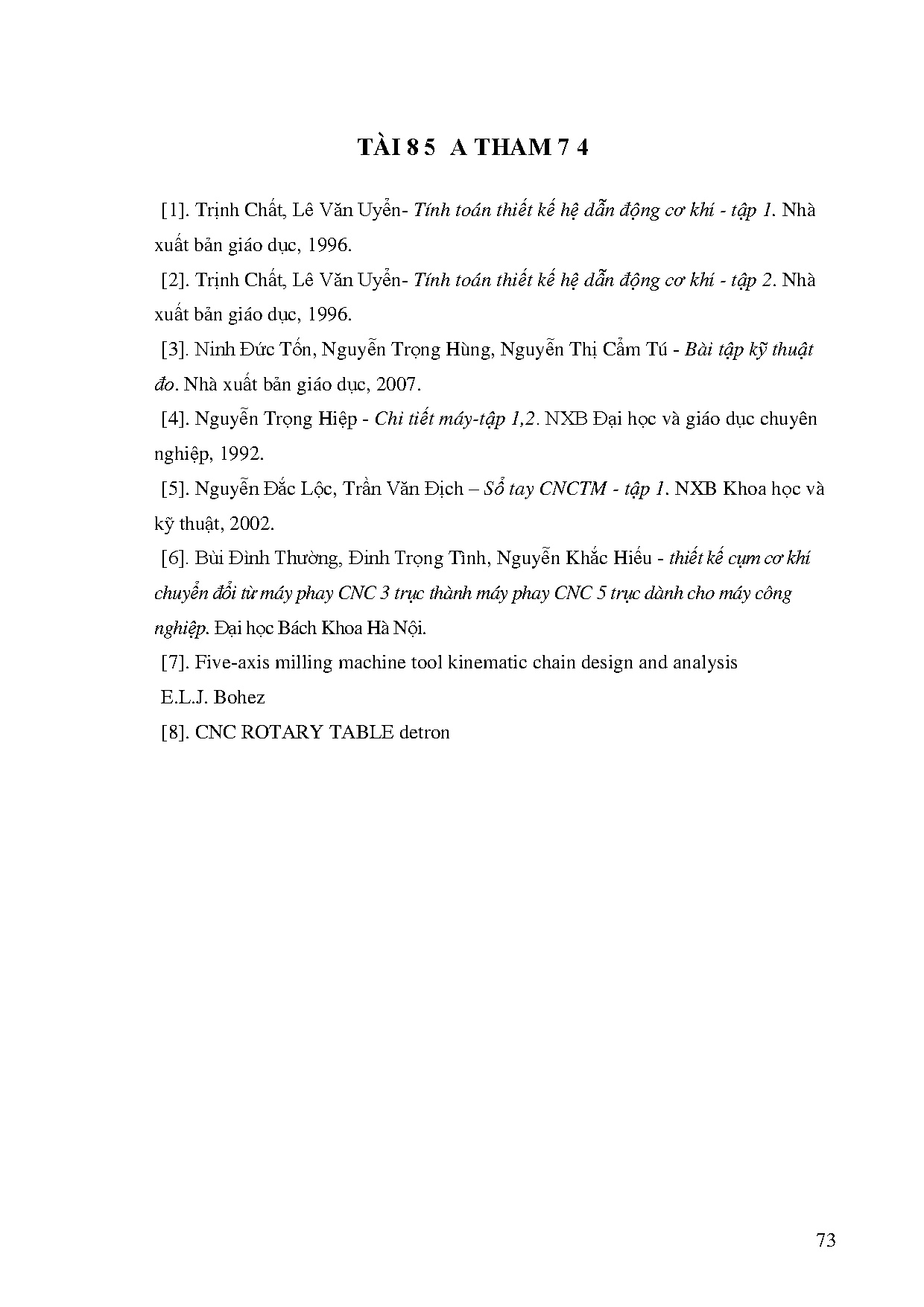 Ảnh một số trang tài liệu