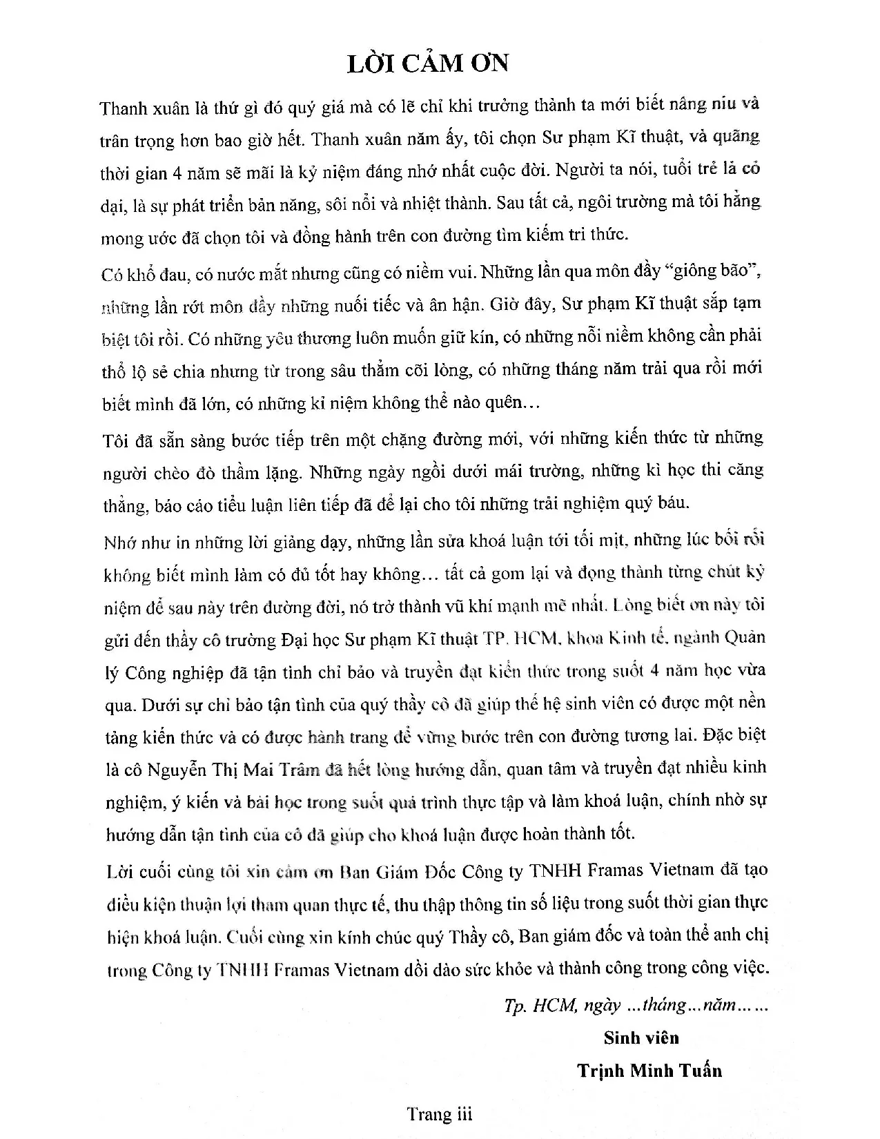 Đồ án tốt nghiệp - Áp dụng sơ đồ chuỗi giá trị (VSM) để tinh gọn hoạt động sản xuất tại XHCCTTFVN - Trang 4