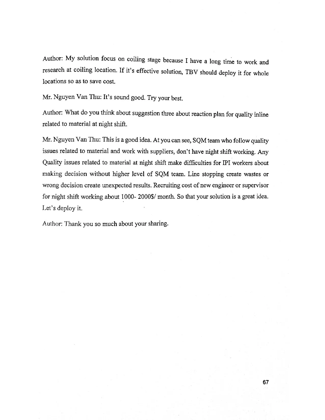 Đồ án tốt nghiệp - Analyzing inspection process of product quaility in manufacturing at Terumo BVNC - Trang 86