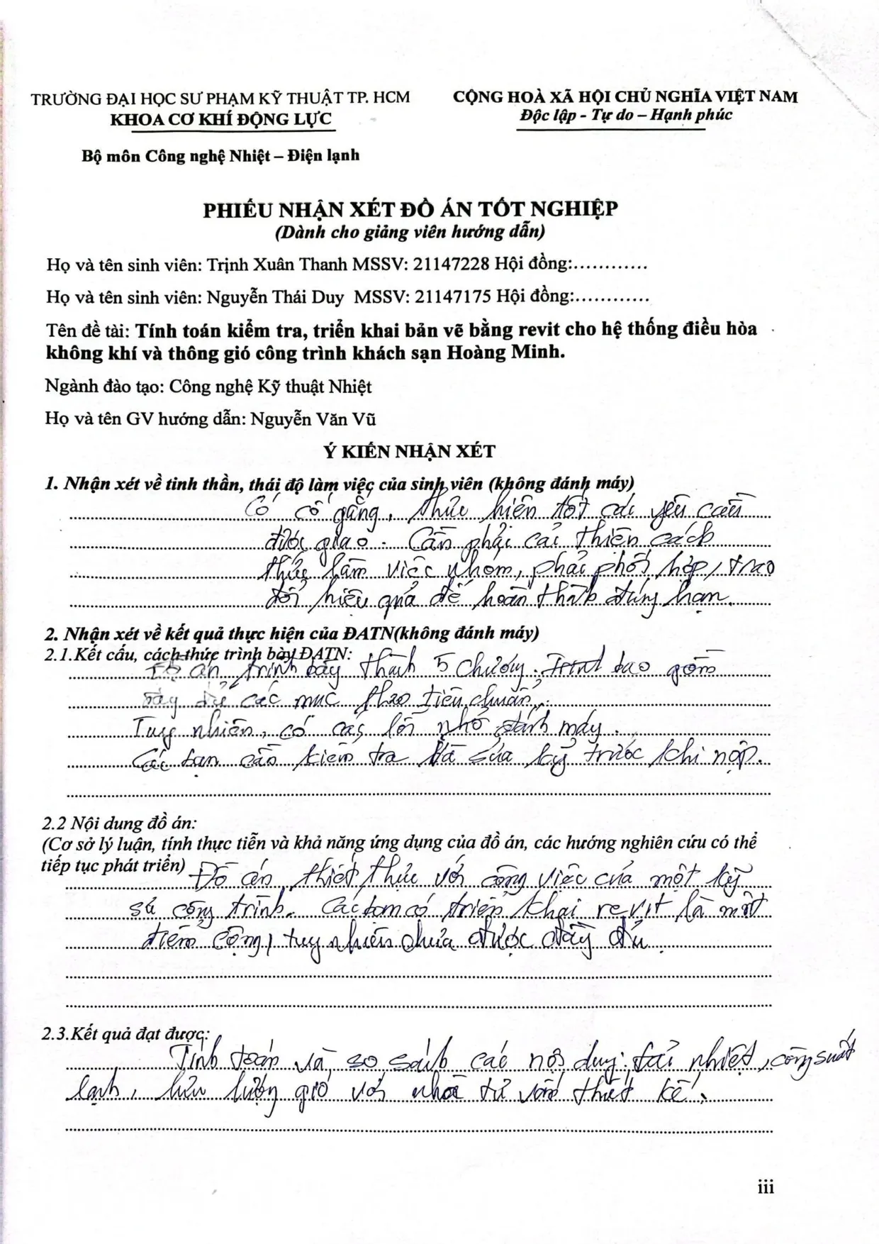 Đồ án tốt nghiệp - Tính toán kiểm tra, triển khai bản vẽ bằng Revit cho hệ thống điều HKKVTGCTKSHM - Trang 4
