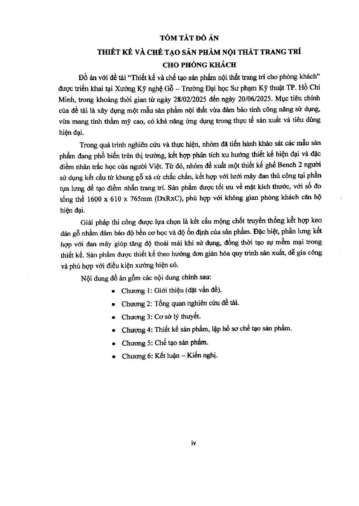 Đồ án tốt nghiệp - Thiết kế và chế tạo sản phẩm nội thất trang trí phòng khách. - Trang 4