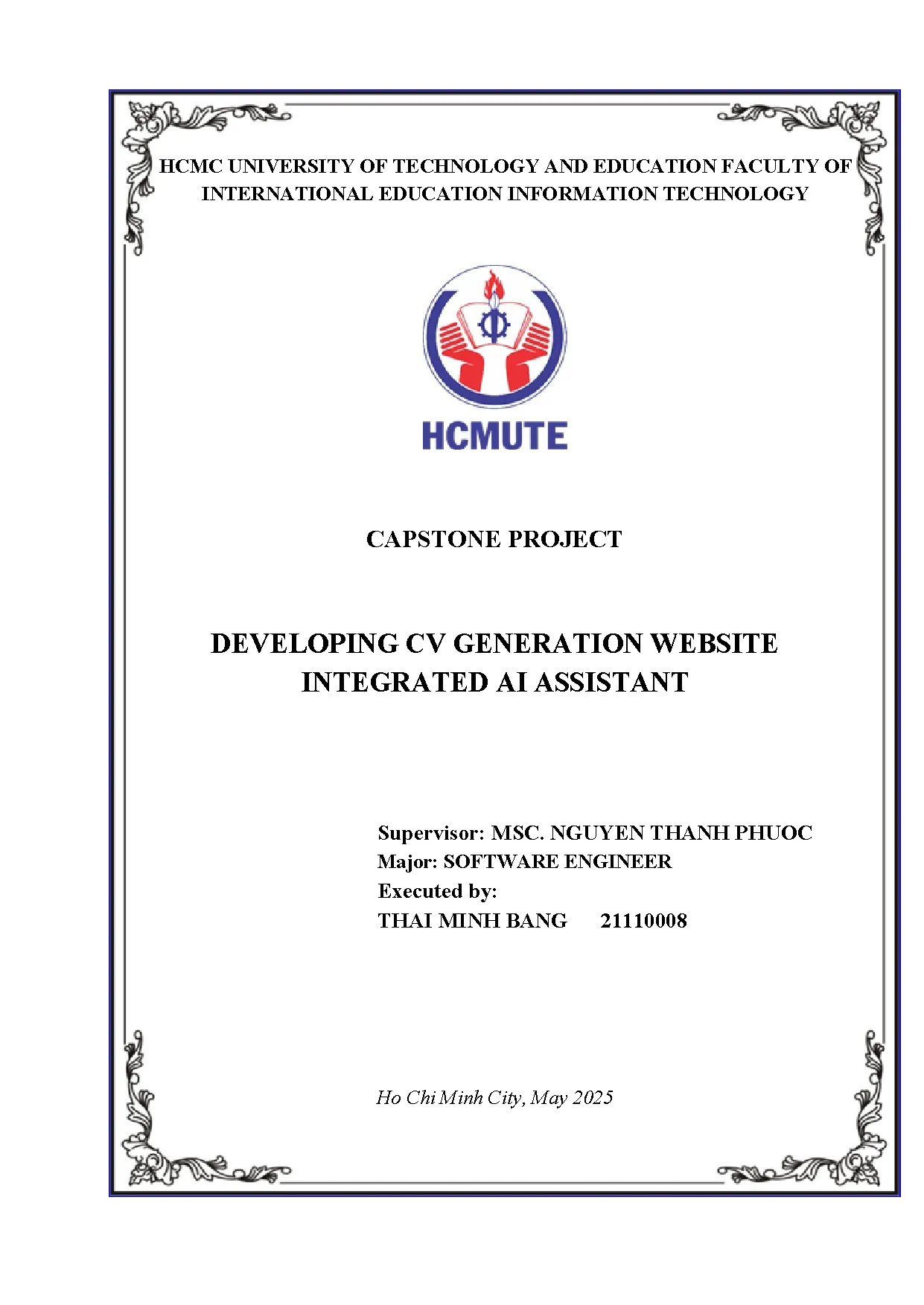Đồ án tốt nghiệp - Developing cv generation website integrated AI assistant