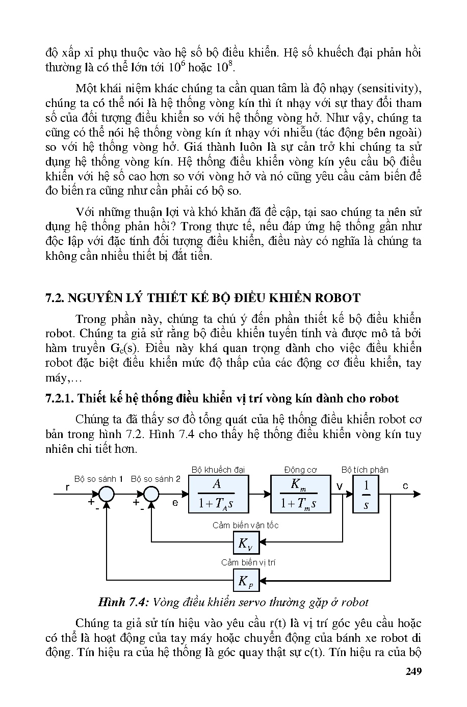 Giáo trình kỹ thuật Robot (HCMUTE) - Trang 249