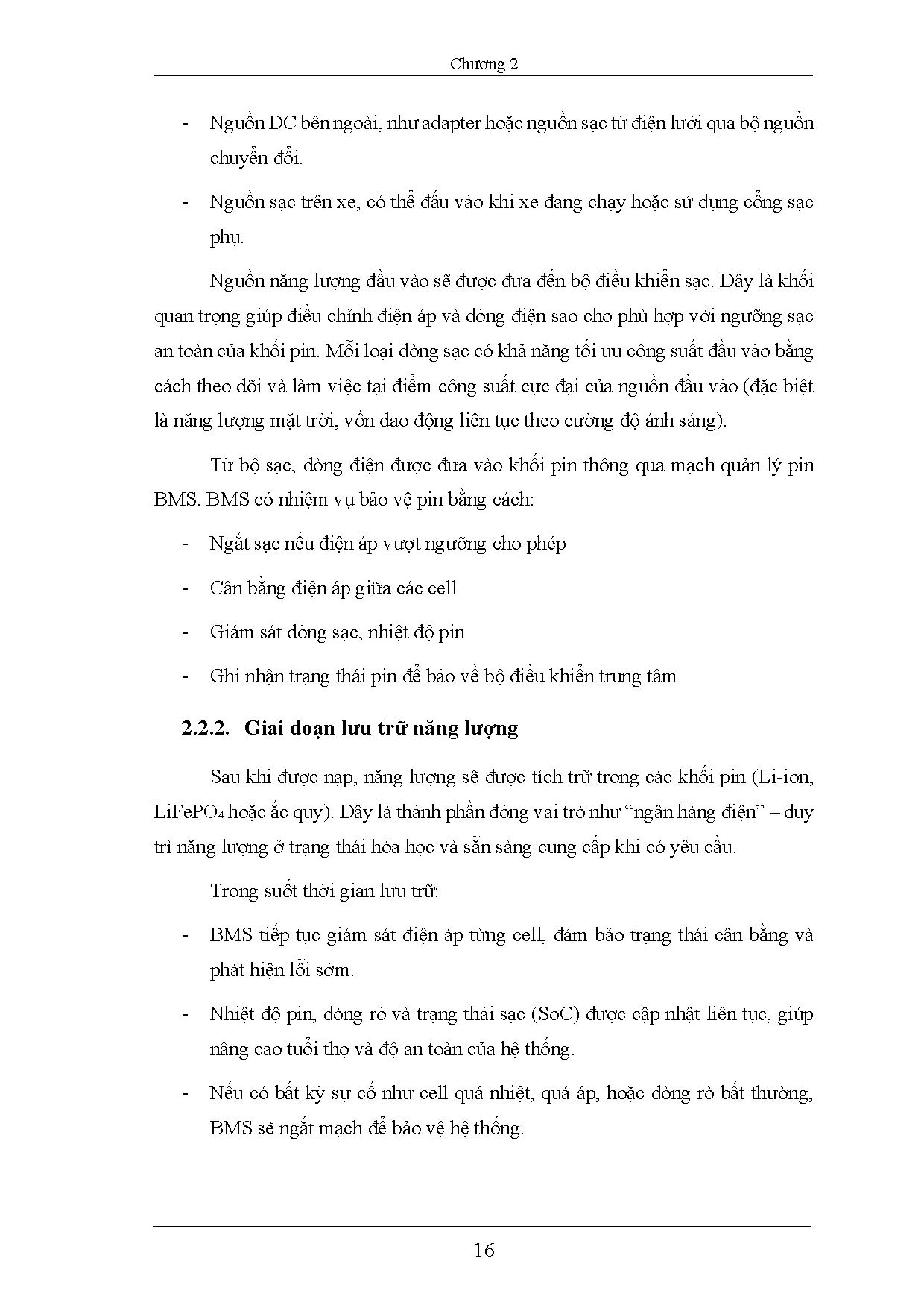 Đồ án tốt nghiệp - Thiết kế và thi công hệ thống lưu trữ điện trên xe ô tô dùng cấp cho các TBTXKXĐĐ - Trang 32