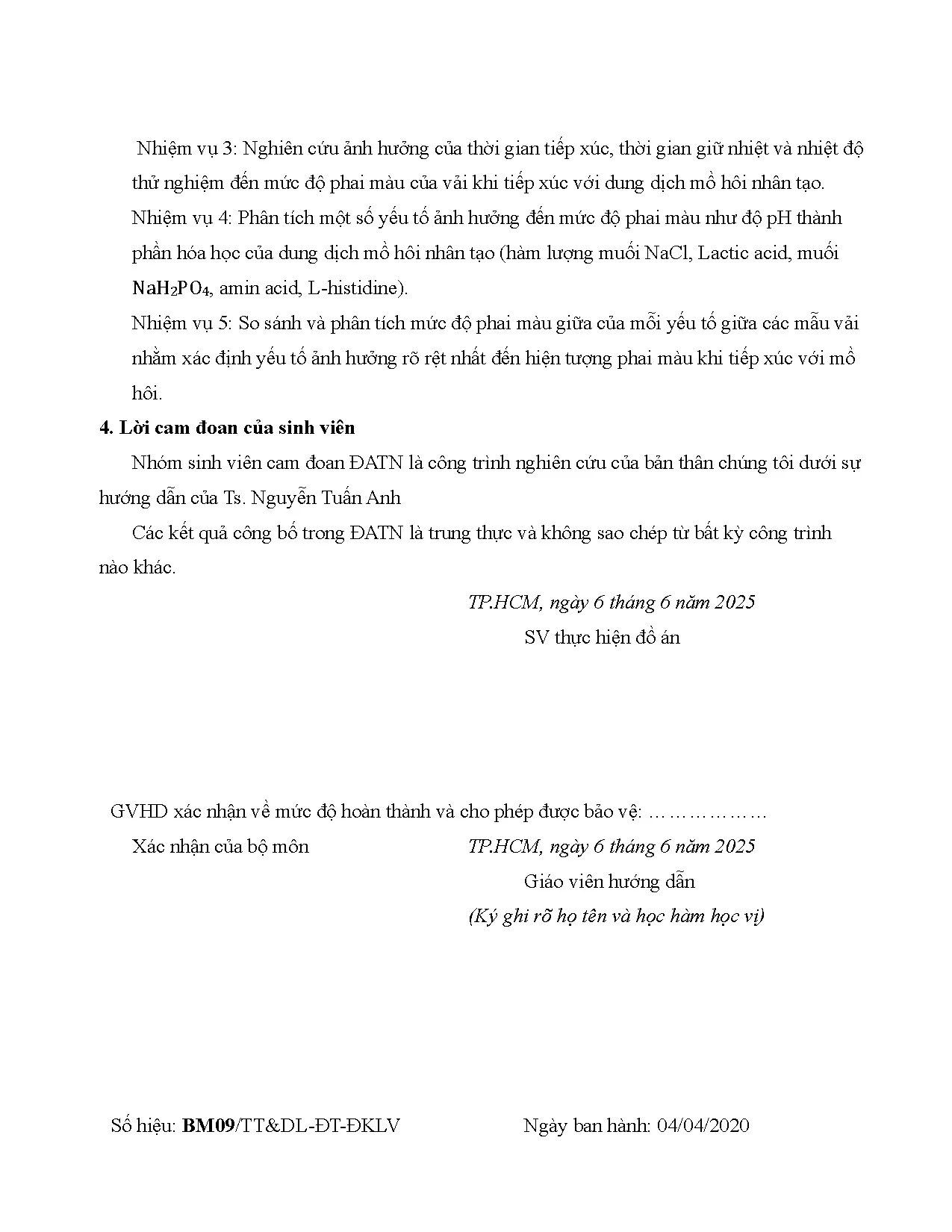 Đồ án tốt nghiệp - Nghiên cứu mức độ phai màu của vải nhuộm đối với dung dịch mồ hôi - Trang 4