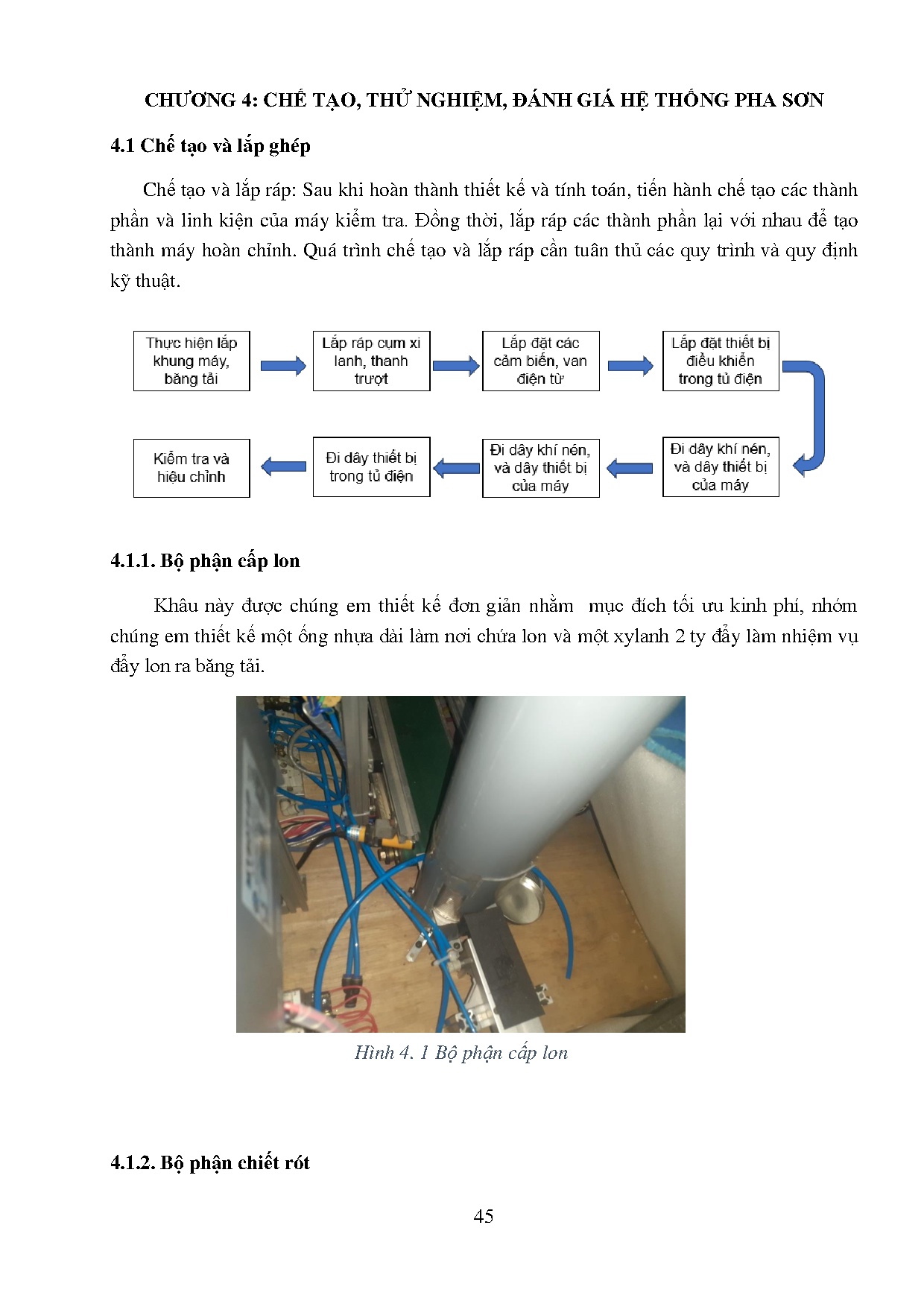 Đồ án tốt nghiệp - Thiết kế, chế tạo hệ thống pha màu sơn nước, đóng nắp lon tự động - Trang 60