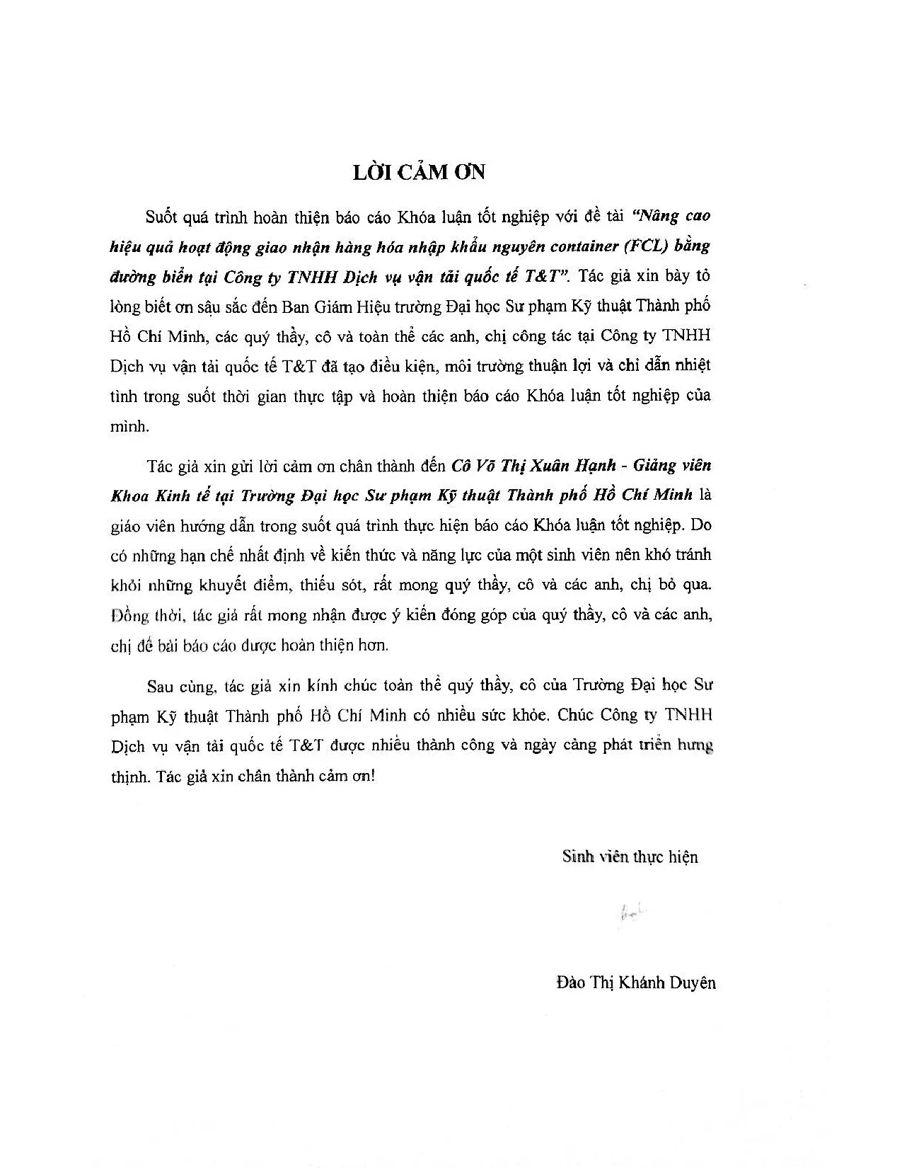 Đồ án tốt nghiệp - Nâng cao hiệu quả hoạt động giao nhận hàng hóa nhập khẩu NC ( BĐBTCTTDVVTQTT - Trang 4