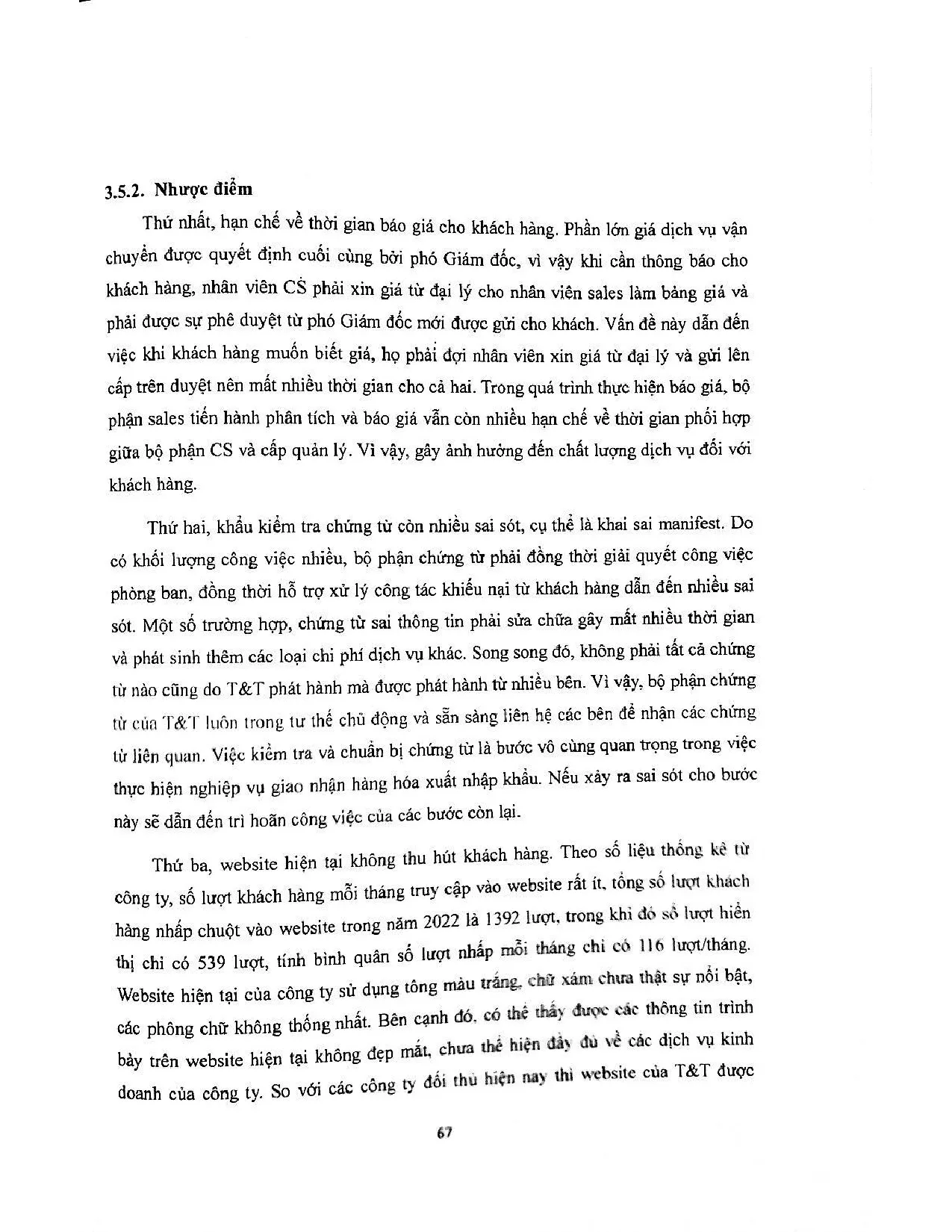 Đồ án tốt nghiệp - Nâng cao hiệu quả hoạt động giao nhận hàng hóa nhập khẩu NC ( BĐBTCTTDVVTQTT - Trang 78