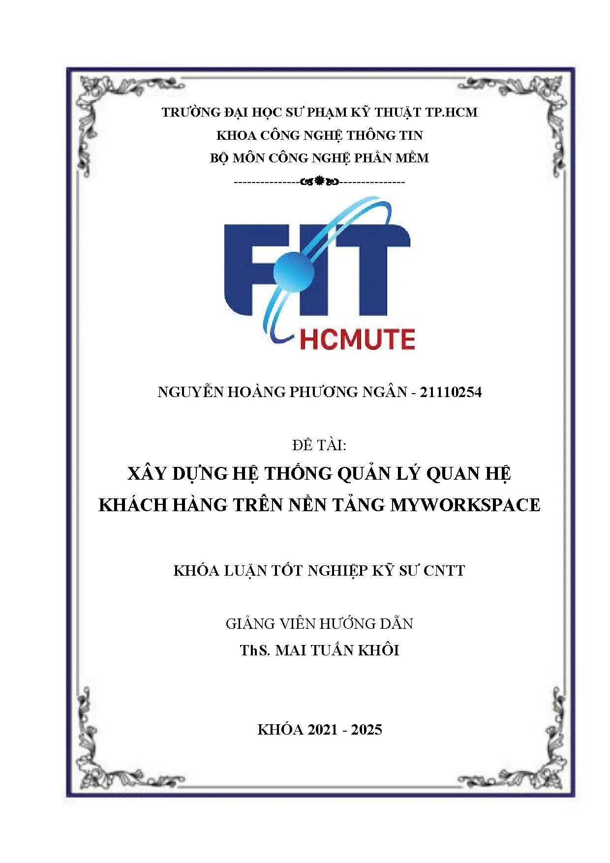 Đồ án tốt nghiệp - Xây dựng hệ thống quản lý quan hệ khách hàng trên nền tảng Myworkspace - Trang 2