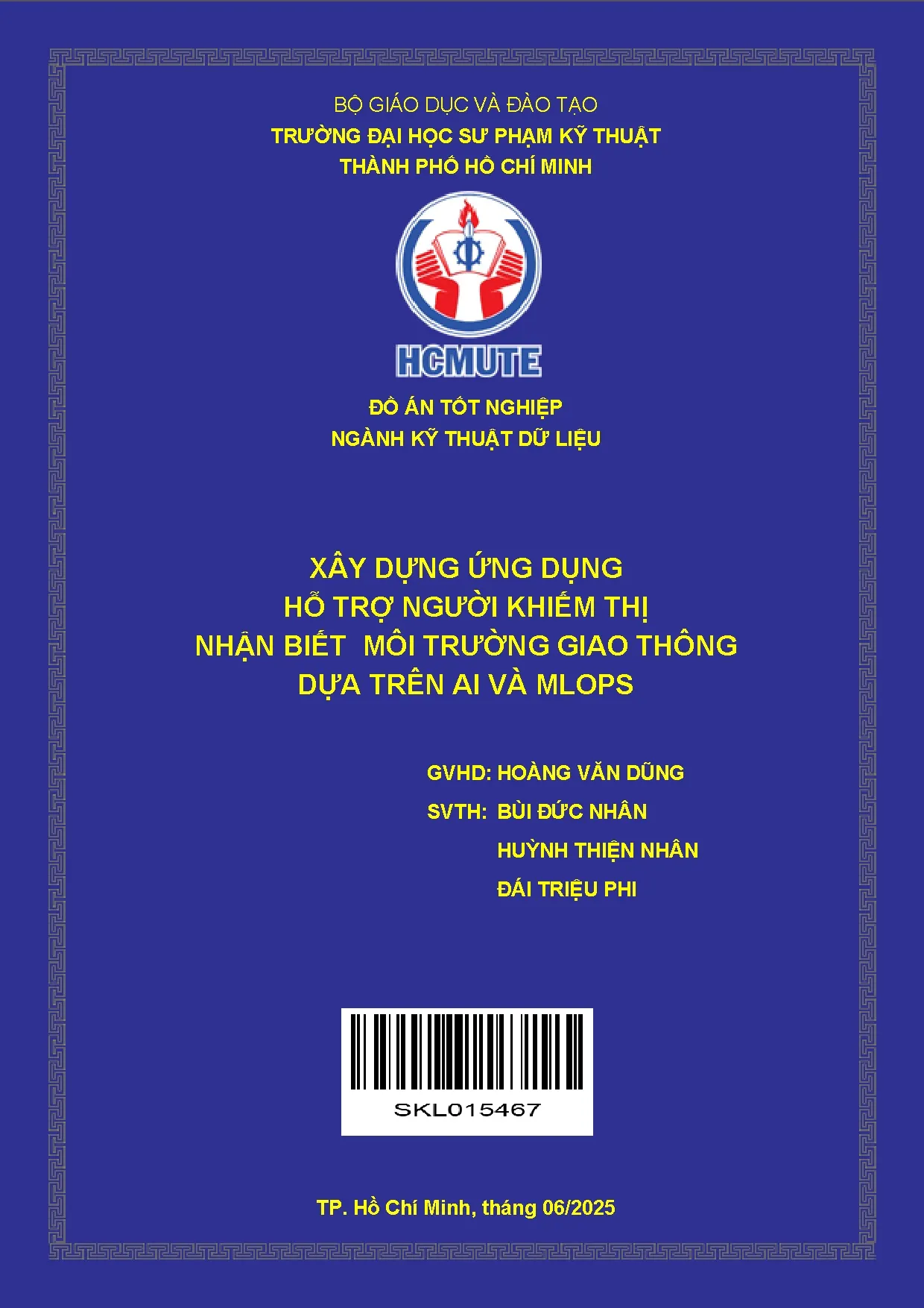 Đồ án tốt nghiệp - Xây dựng ứng dụng hỗ trợ người khiến thị nhận biết môi trường giao thông dựa TAVM