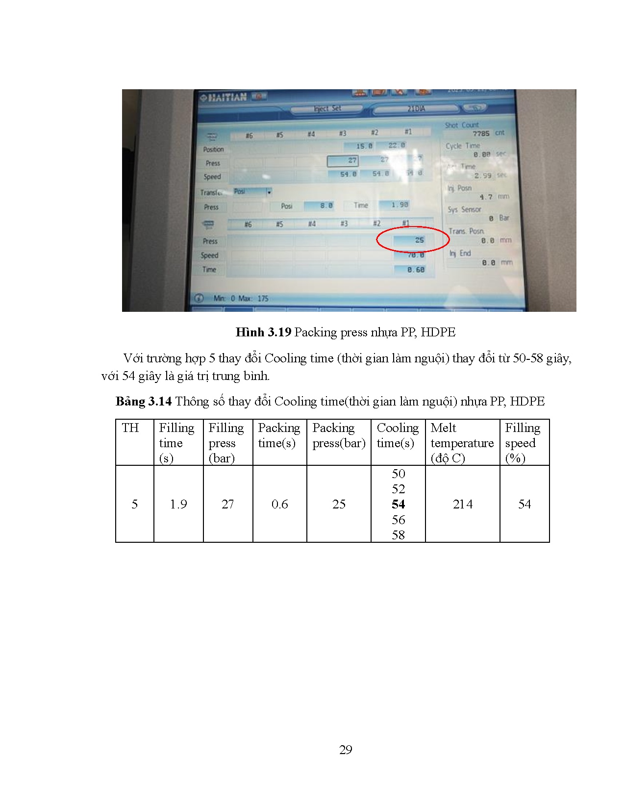 Đồ án tốt nghiệp - Thực nghiệm đo biến dạng của sản phẩm phun ép nhựa với các thông số phun ép KN - Trang 41