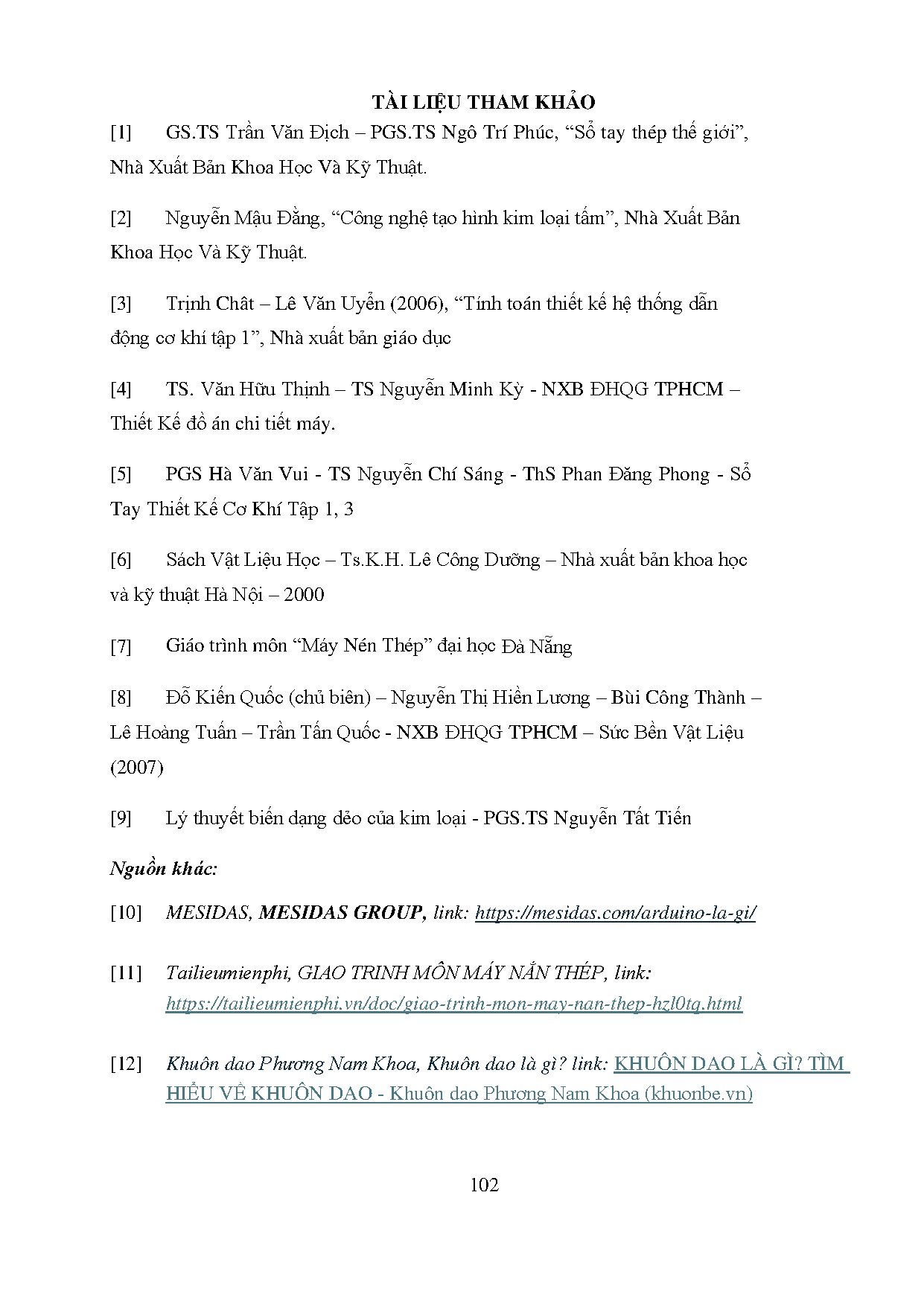 Ảnh một số trang tài liệu