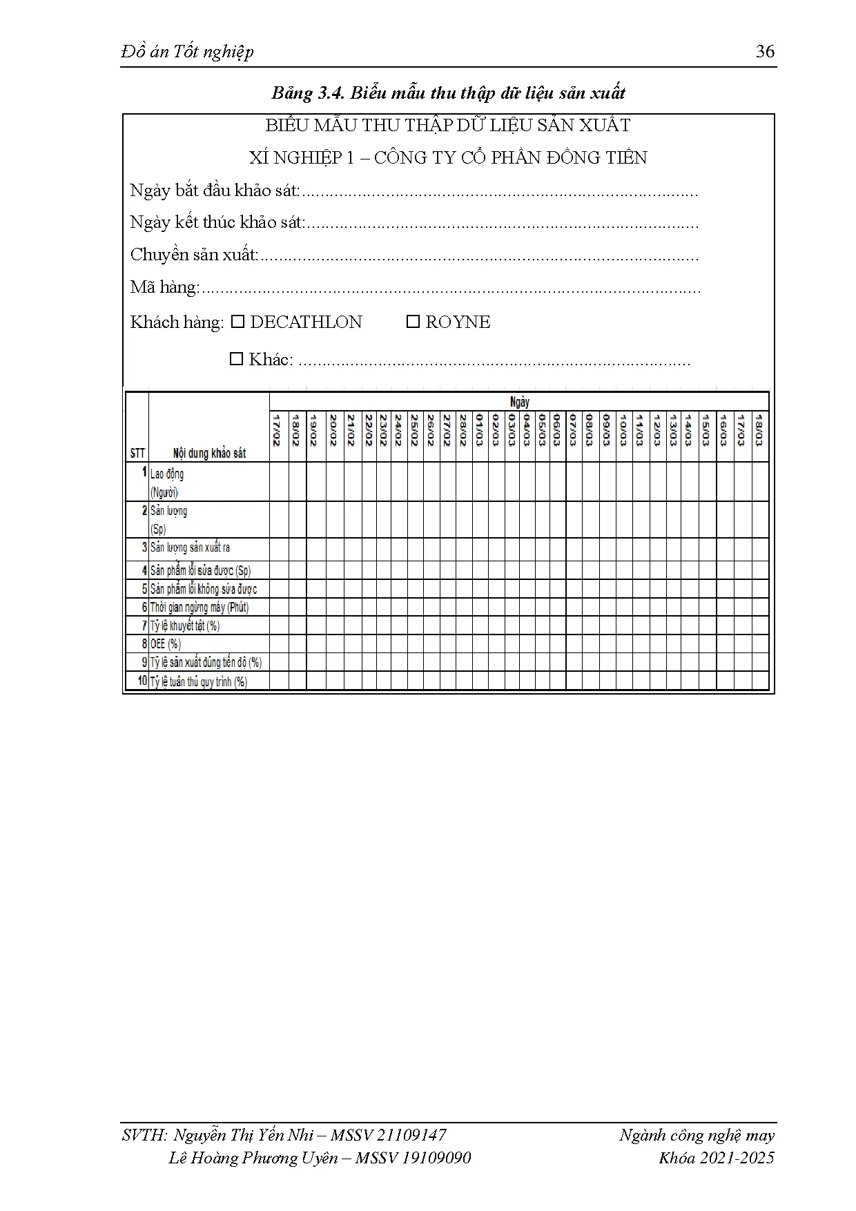 Đồ án tốt nghiệp - Triển khai cải tiến sản xuất dựa trên khảo sát các lãng phí tại Xí N 1 CTCPĐT - Trang 54