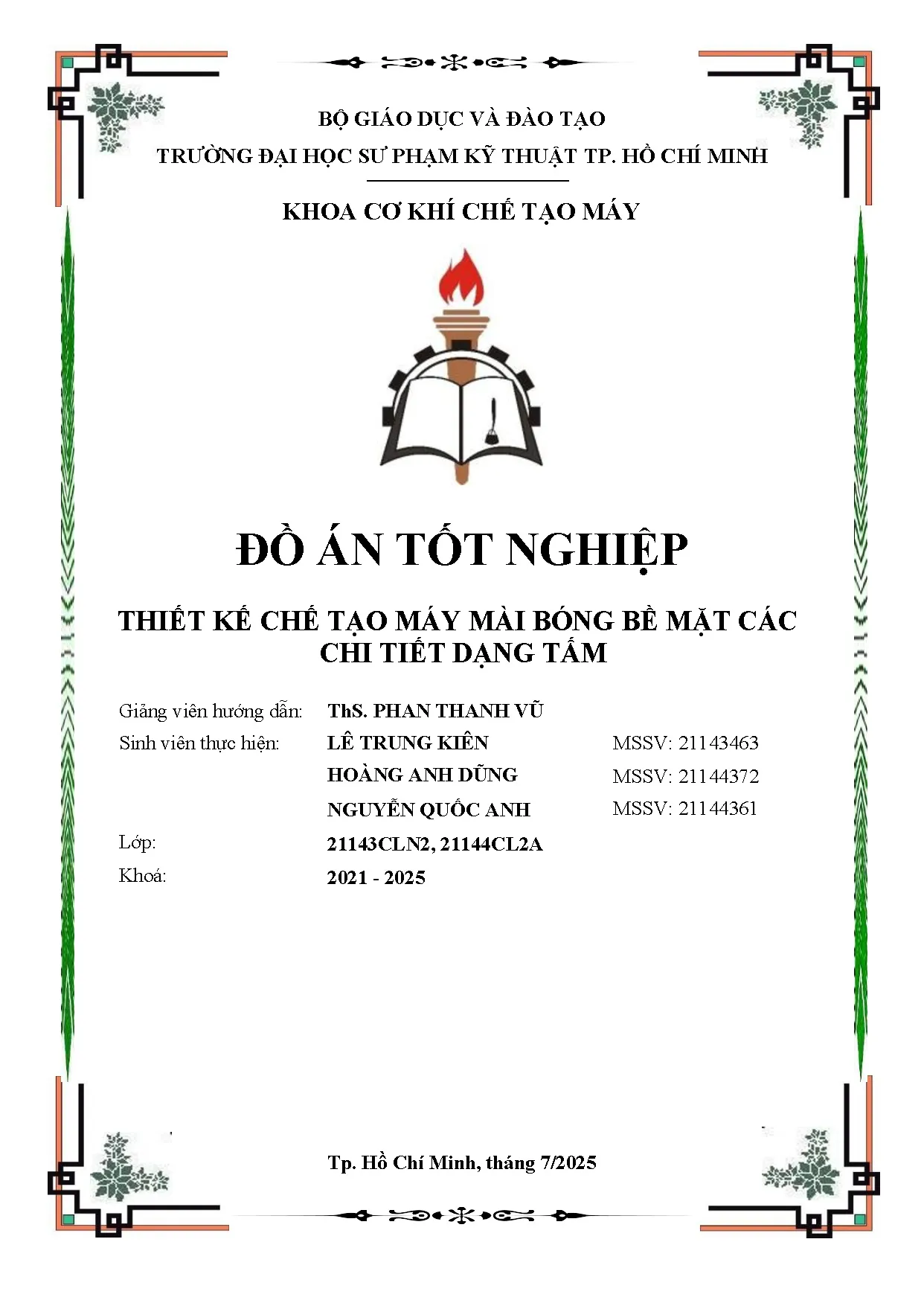 Đồ án tốt nghiệp - Thiết kế chế tạo máy mài bóng bề mặt các chi tiết dạng tấm - Trang 2
