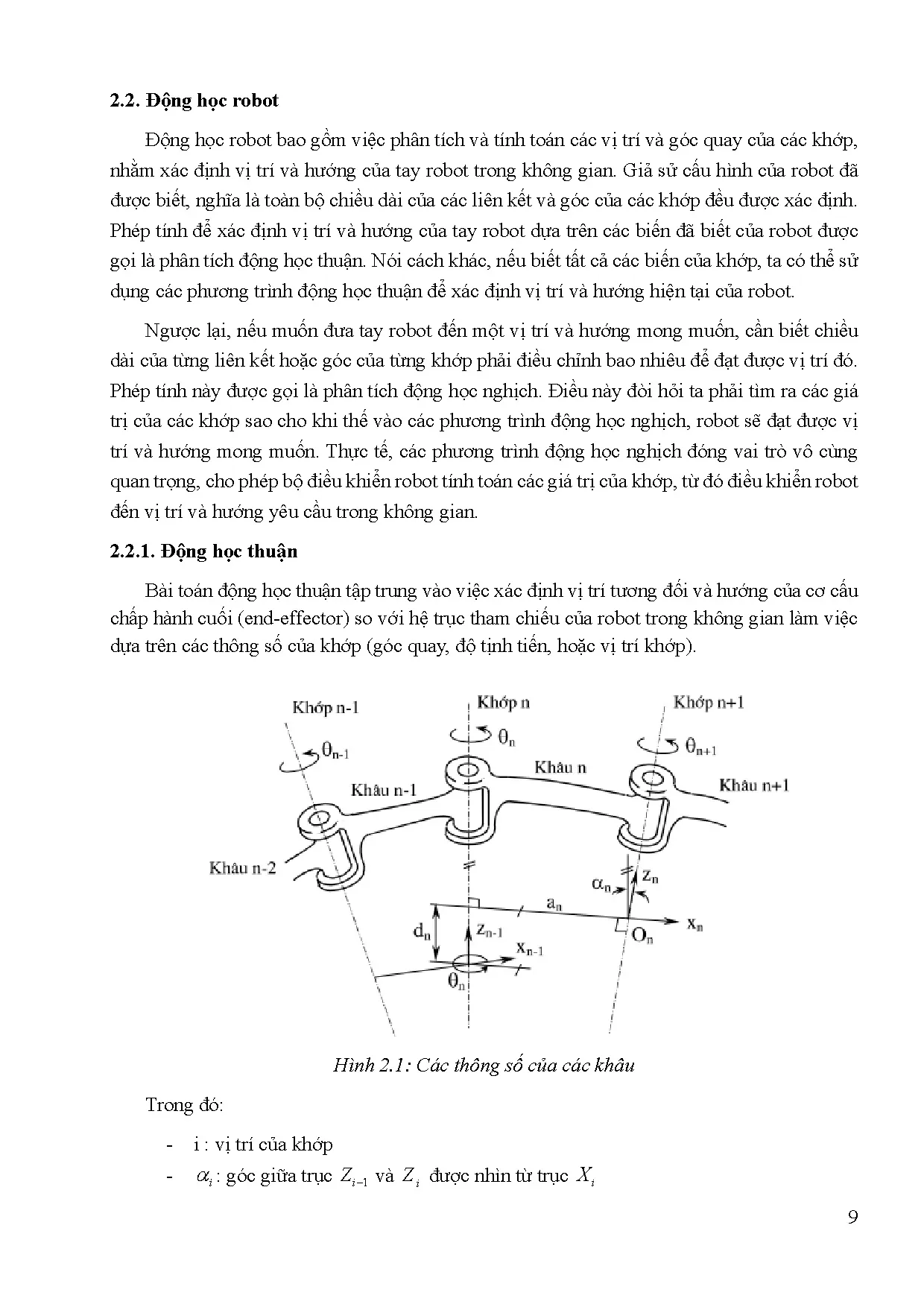 Đồ án tốt nghiệp - Nghiên cứu, thiết kế và điều khiển Manipulator giám sát đổi tượng trong không G - Trang 29