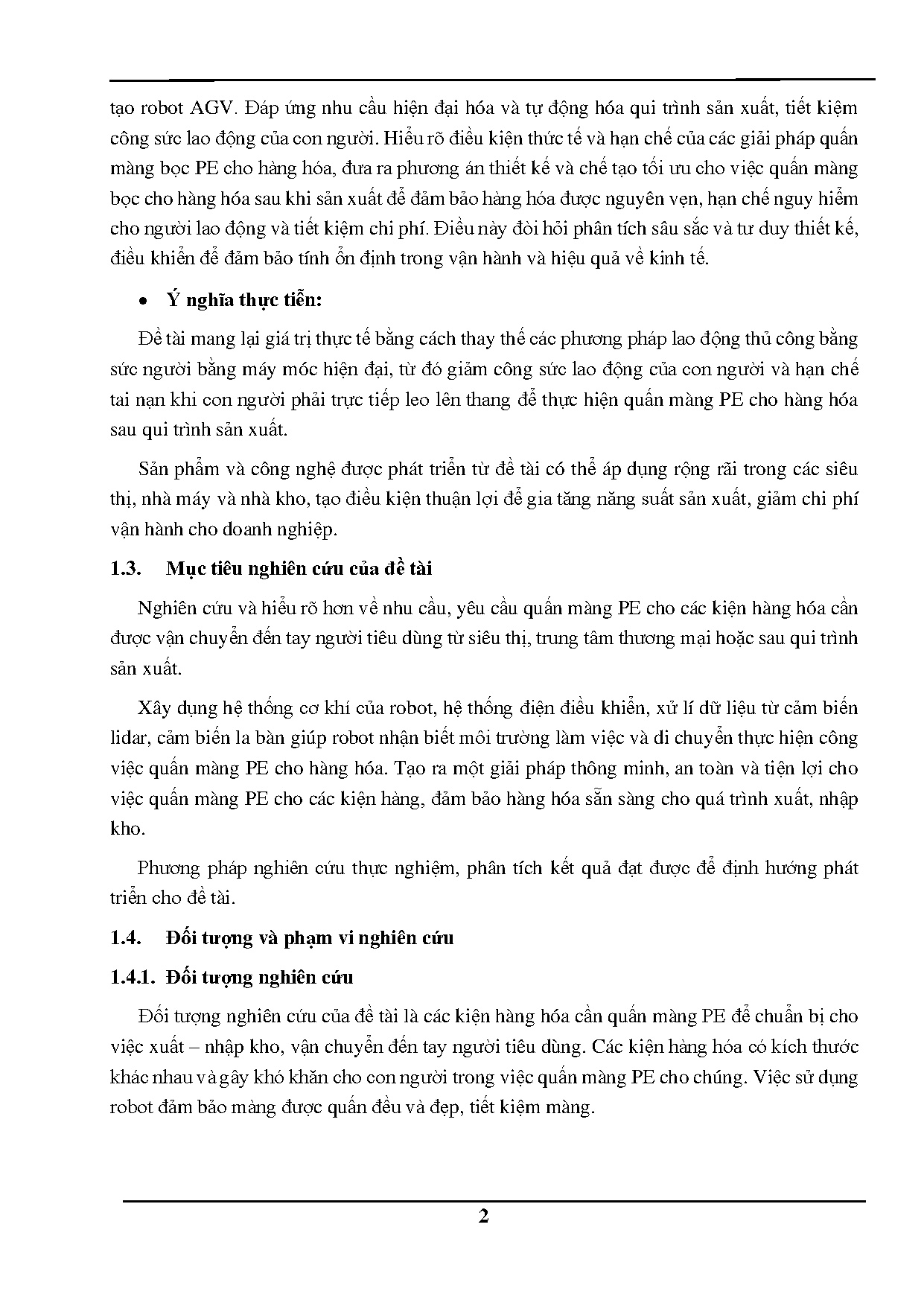 Đồ án tốt nghiệp - Nghiên cứu, thiết kế và chế tạo robot thông minh hỗ trợ mua sắm trong siêu thị - Trang 16