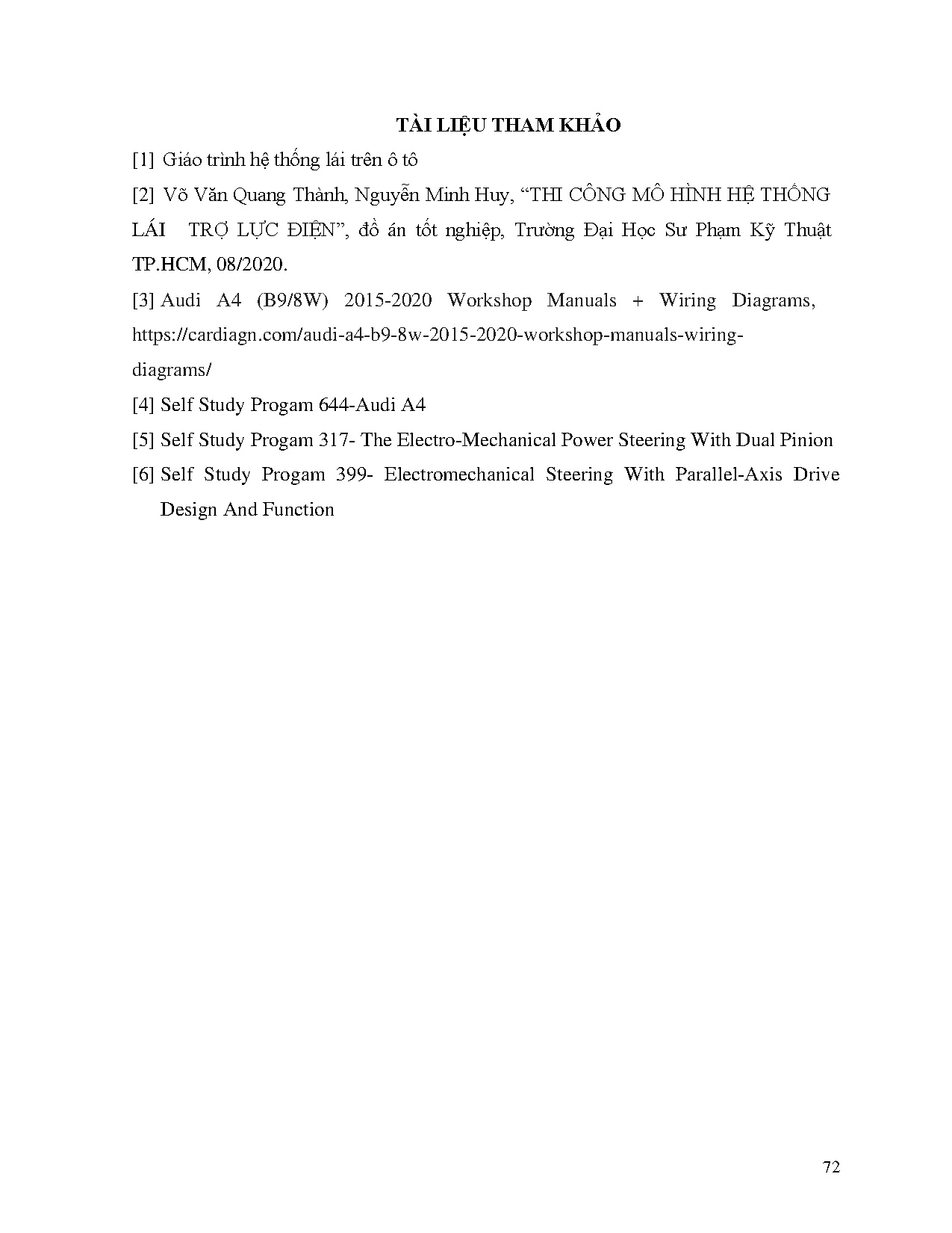 Đồ án tốt nghiệp - Thi công mô hình cắt hệ thống lái Audi - Trang 90