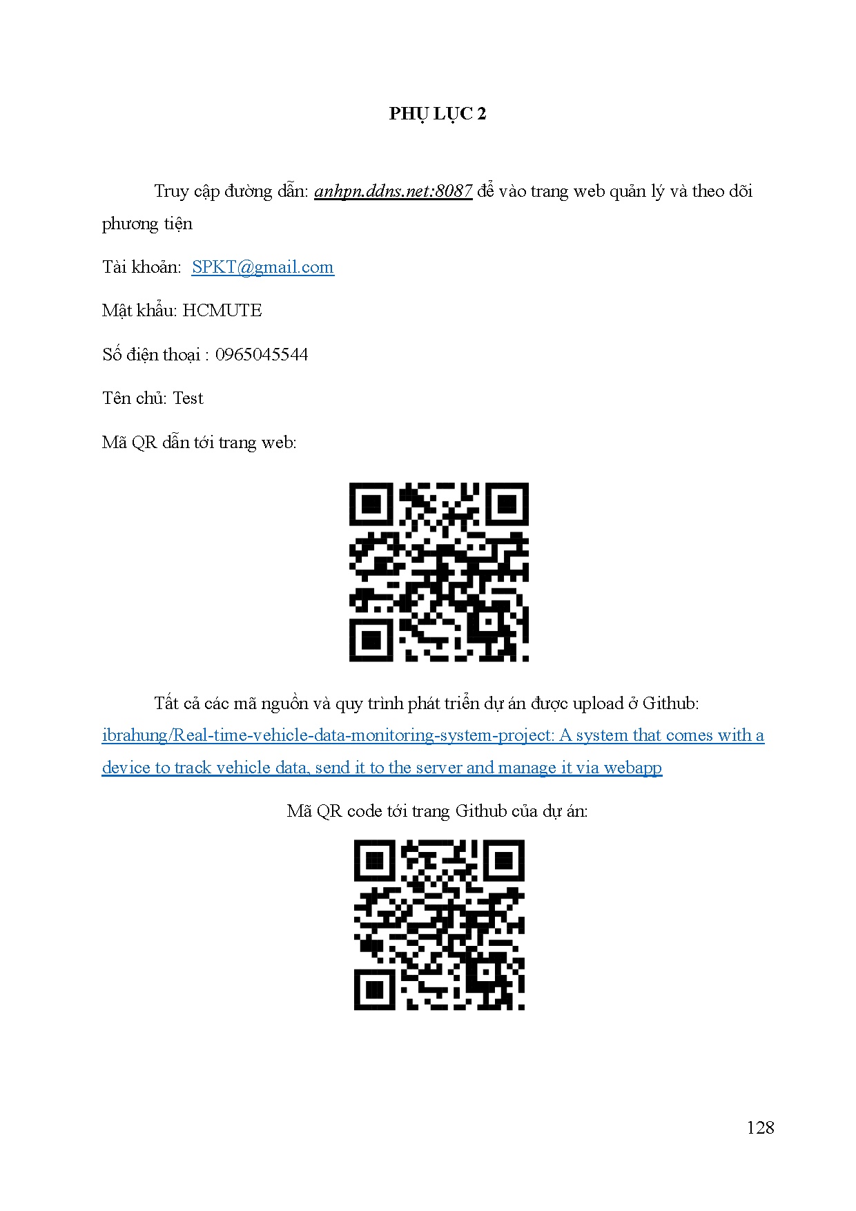 Đồ án tốt nghiệp - Thiết kế, mô phỏng hệ thống giám sát xe theo thời gian thực - Trang 148