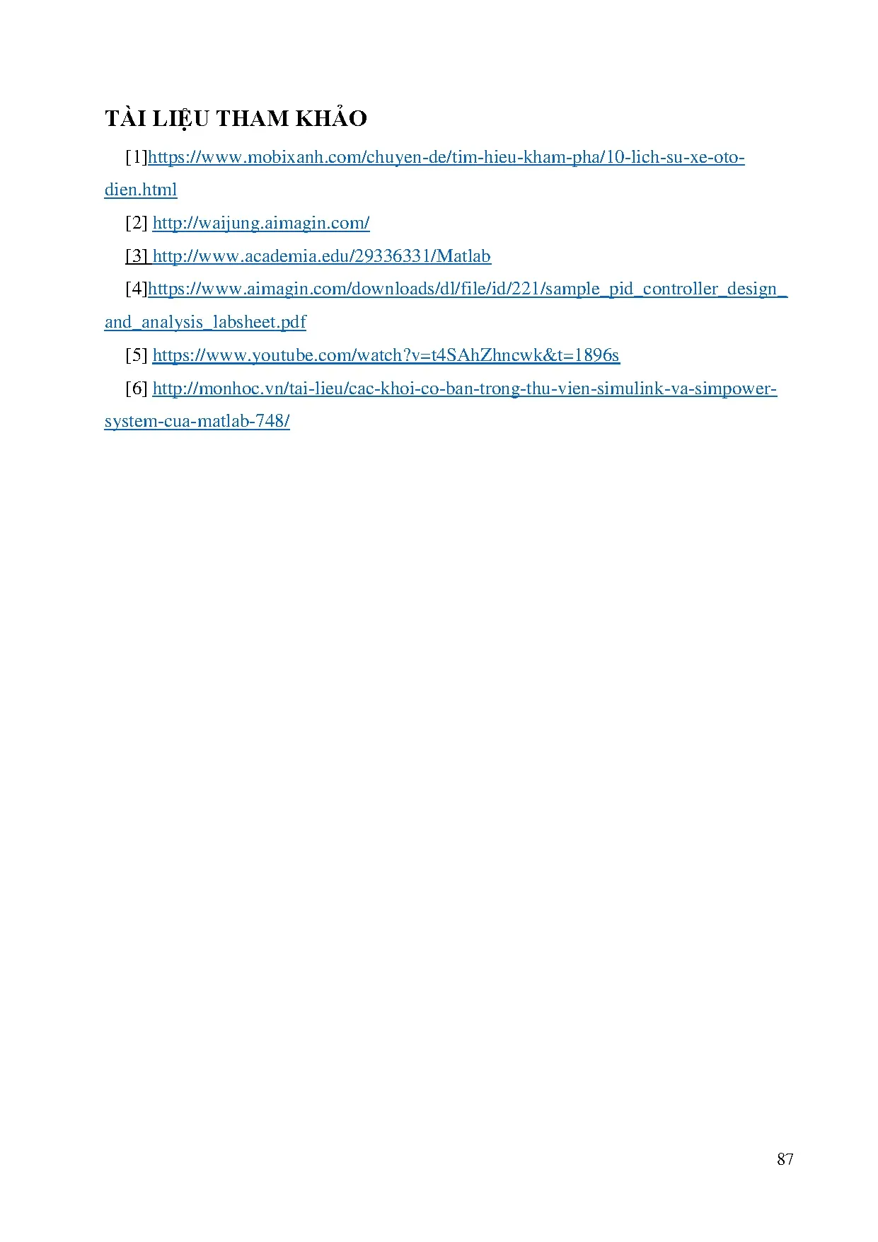 Đồ án tốt nghiệp - Nghiên cứu thiết kế và chế tạo mô hình xe điện phục vụ nghiên CVĐKCĐ - Trang 101
