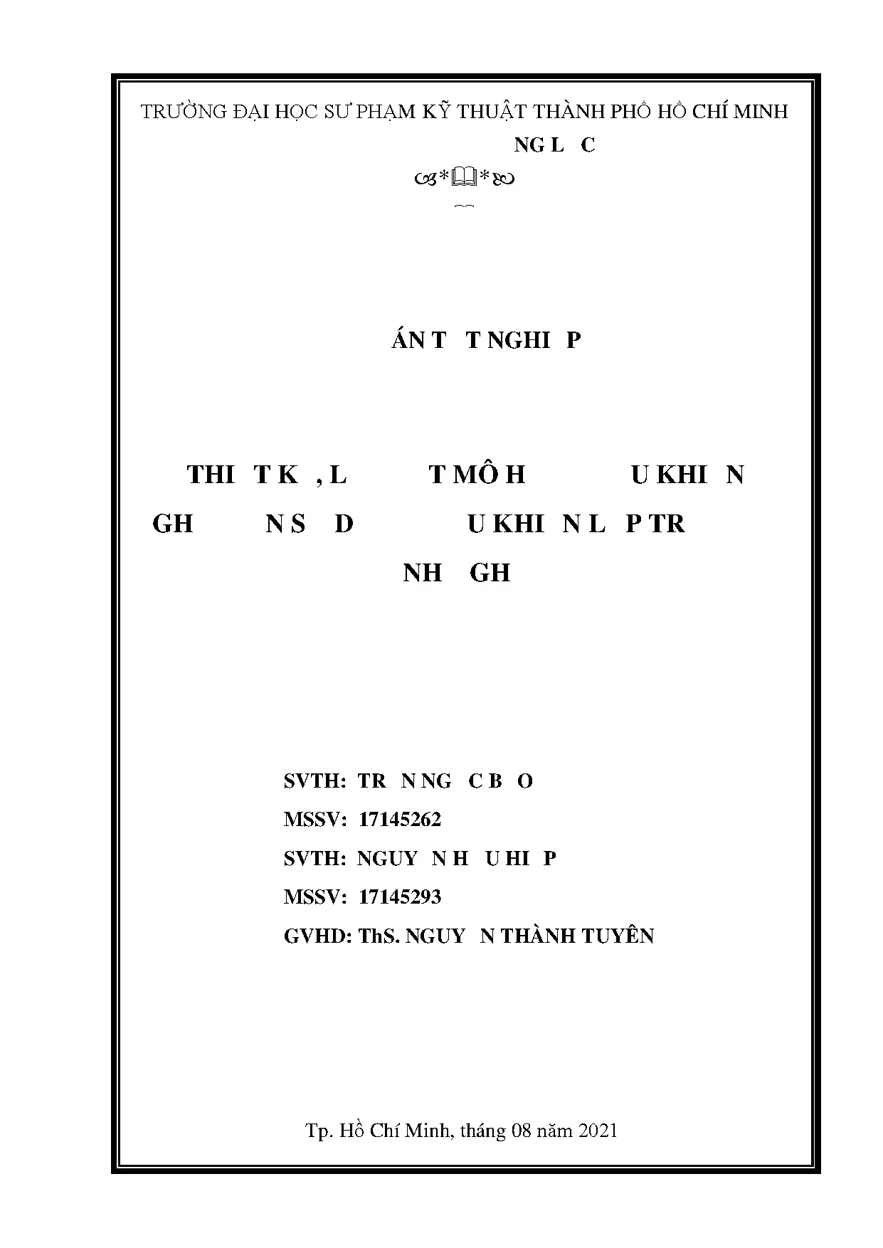 Đồ án tốt nghiệp - Thiết kế, lắp đặt mô hình điều khiển ghế điện sử dụng điều khiển lập trình để NG