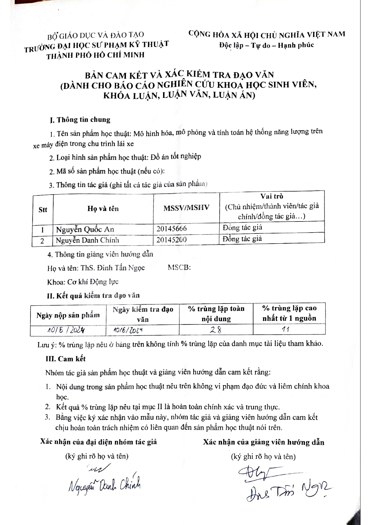 Đồ án tốt nghiệp - Mô hình hóa, mô phỏng và tính toán hệ thống năng lượng của xe máy điện trong CTLX