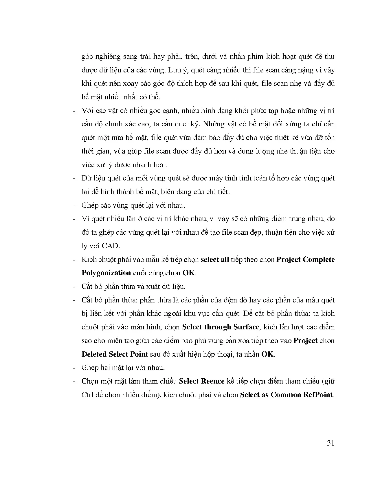 Đồ án tốt nghiệp - Ứng dụng thiết kế ngược trong thiết kế và tính bền cản xe ô tô: Đồ án TNNCNKT ô T - Trang 49