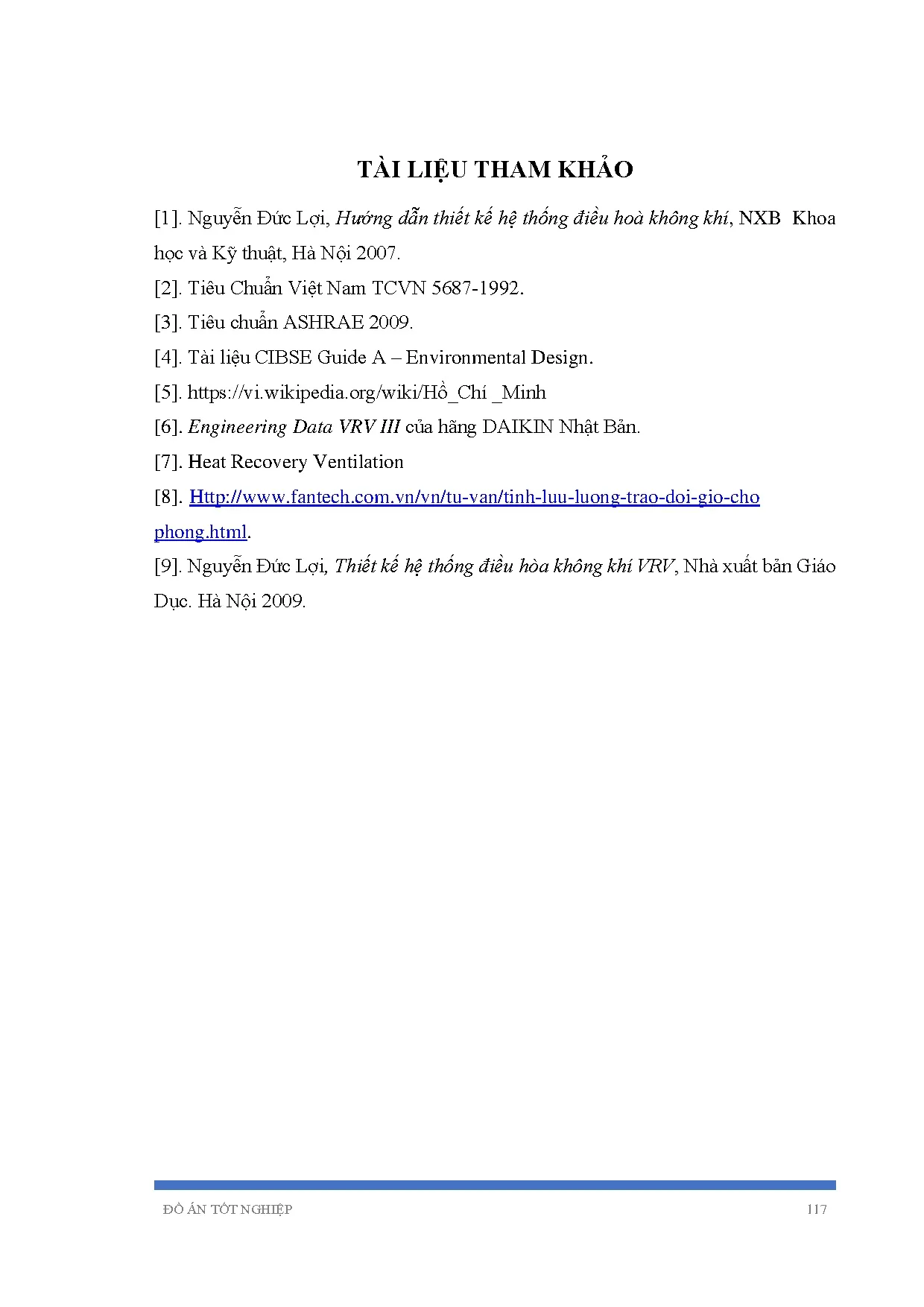 Đồ án tốt nghiệp - Tính toán, kiểm tra hệ thống ĐHKK và thông gió Tòa nhà Trường Đại học FĐÁTNNCNKTN - Trang 136