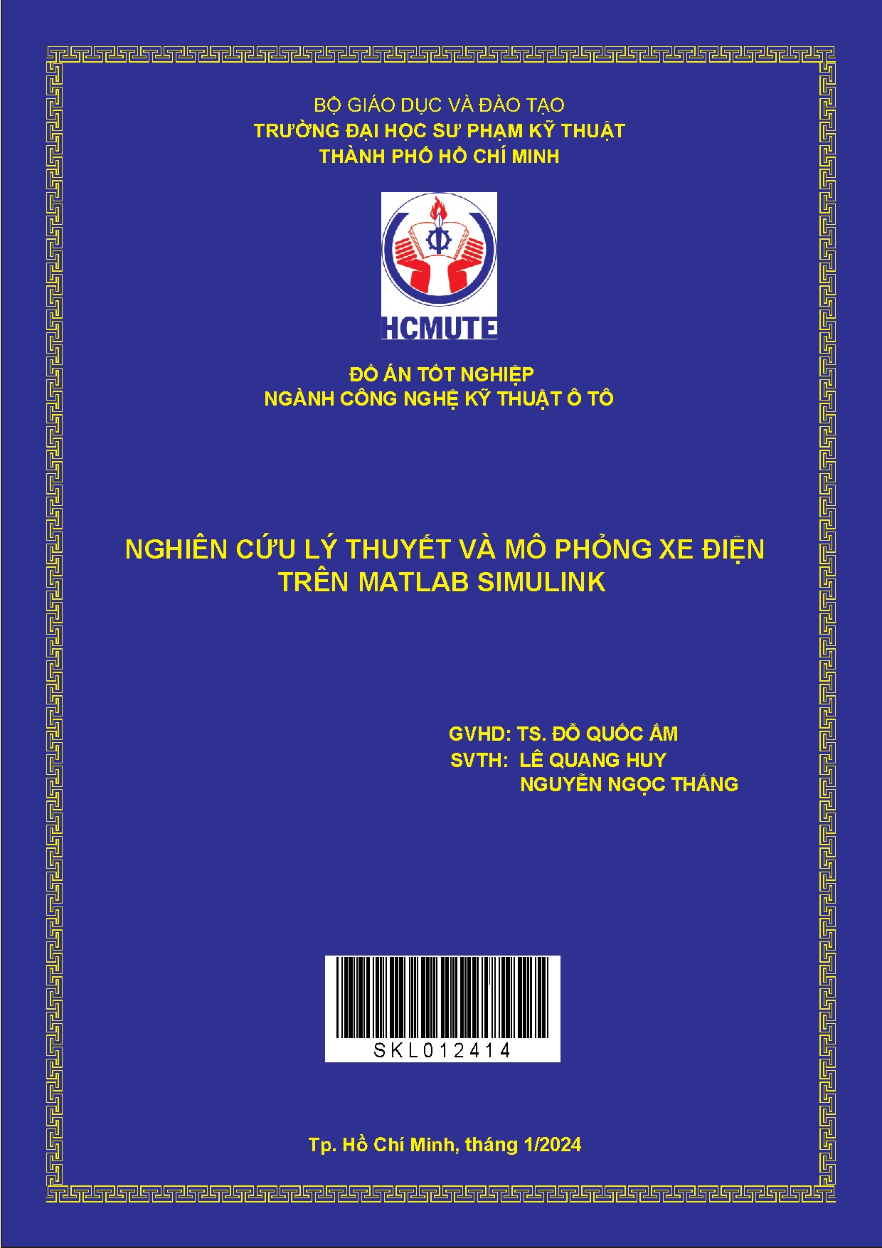 Đồ án tốt nghiệp - Nghiên cứu lý thuyết và mô phỏng xe điện trên Matlab Simulink