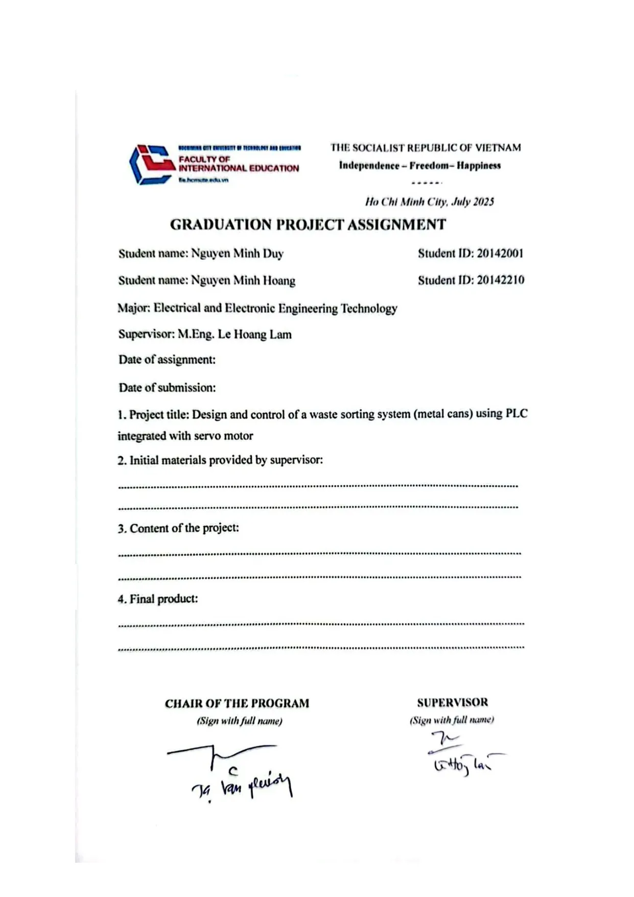 Đồ án tốt nghiệp - Design and control of A waste sorting system (metal cans) using PLC IWSM - Trang 3