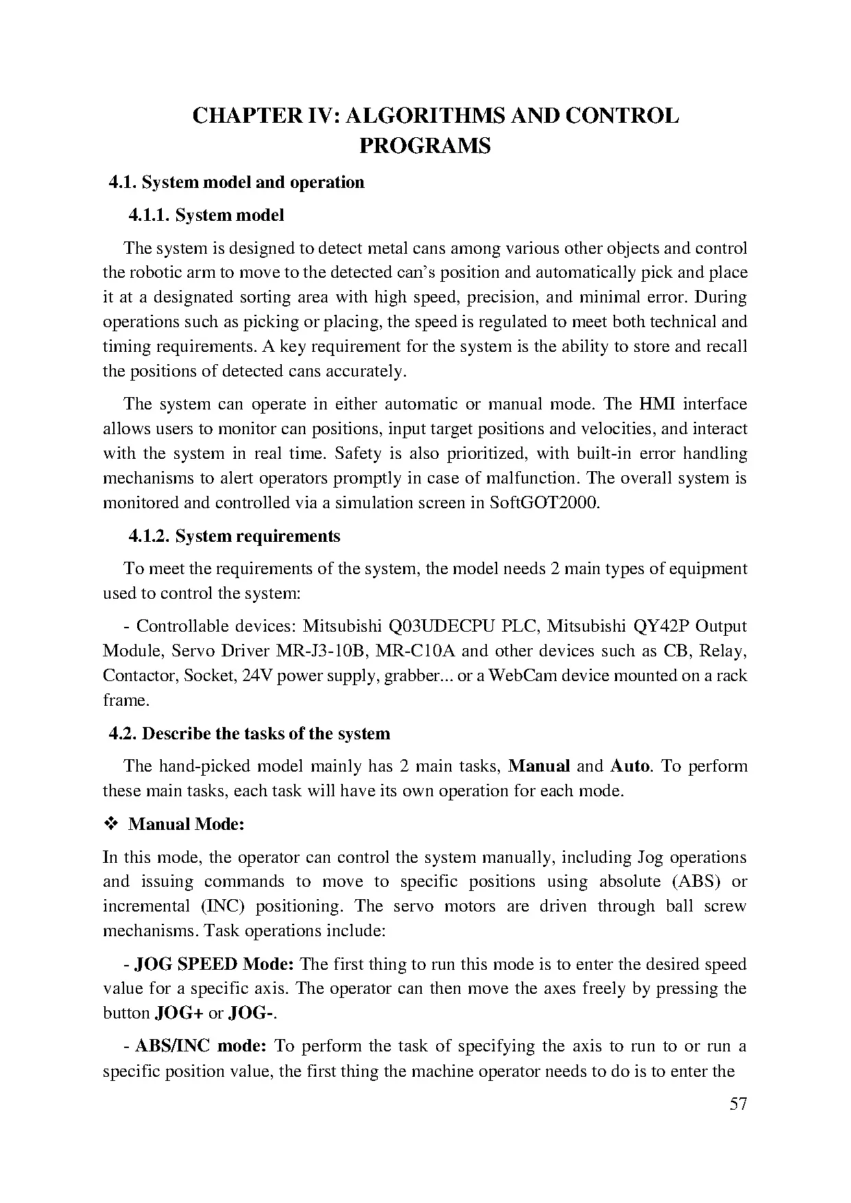 Đồ án tốt nghiệp - Design and control of A waste sorting system (metal cans) using PLC IWSM - Trang 63