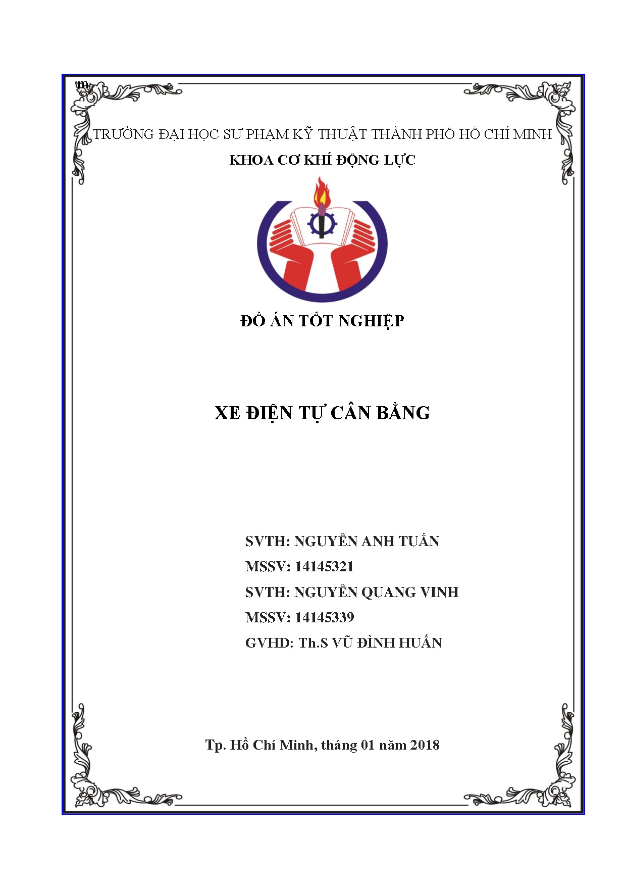 Đồ án tốt nghiệp - Xe điện tự cân bằng