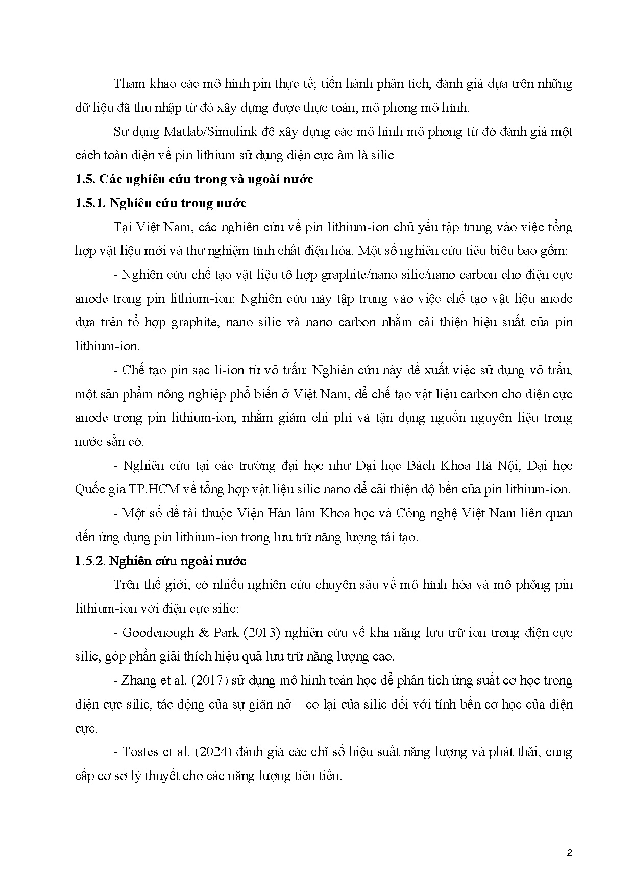 Đồ án tốt nghiệp - Mô hình hóa, mô phỏng pin Lithium sử dụng điện cực âm bằng chất liệu Silic BPMM - Trang 22
