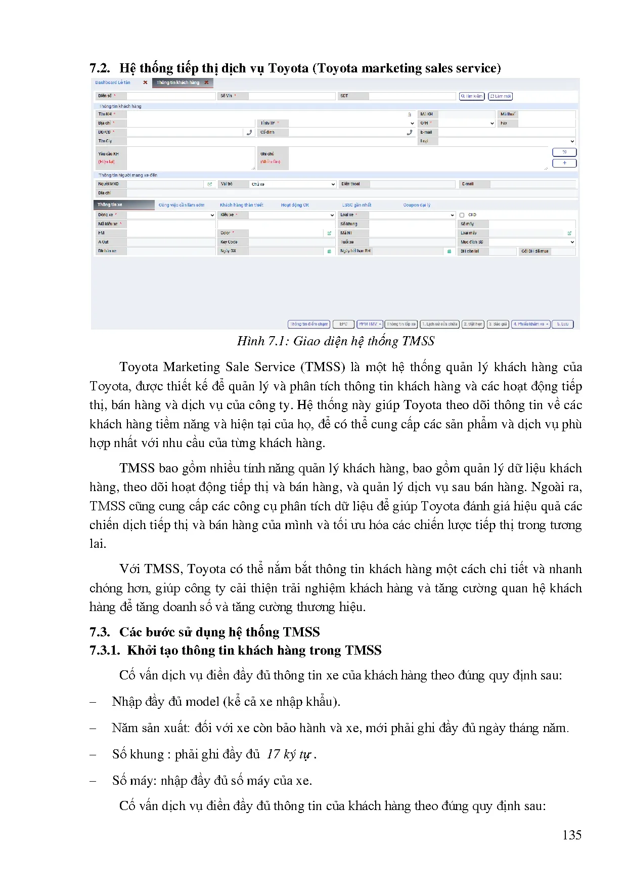 Đồ án tốt nghiệp - Chuyên đề quản lý dịch vụ ô tô - Trang 153