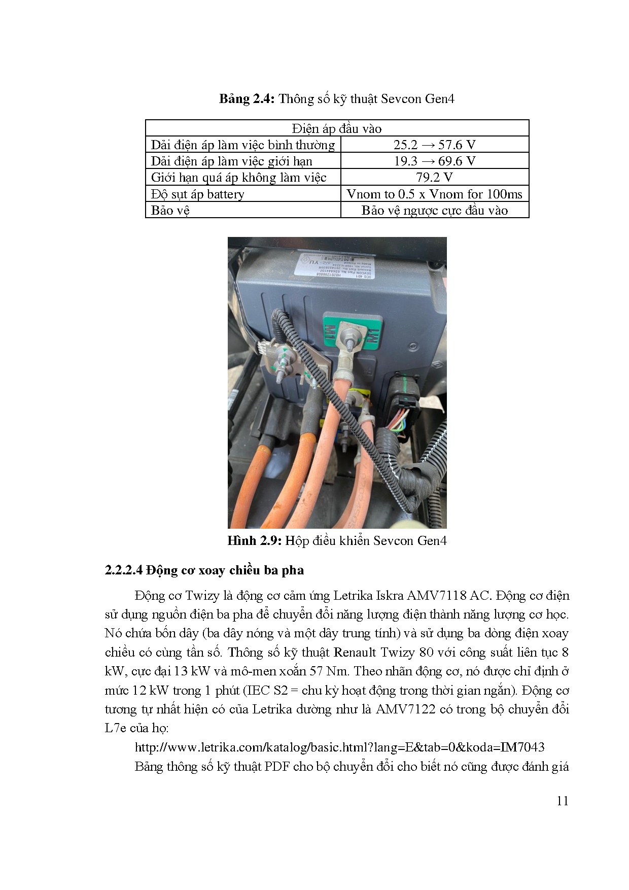 Đồ án tốt nghiệp - Mô hình hoá và mô phỏng một số hệ thống trên xe điện Renault Twizy bằng MVC - Trang 25
