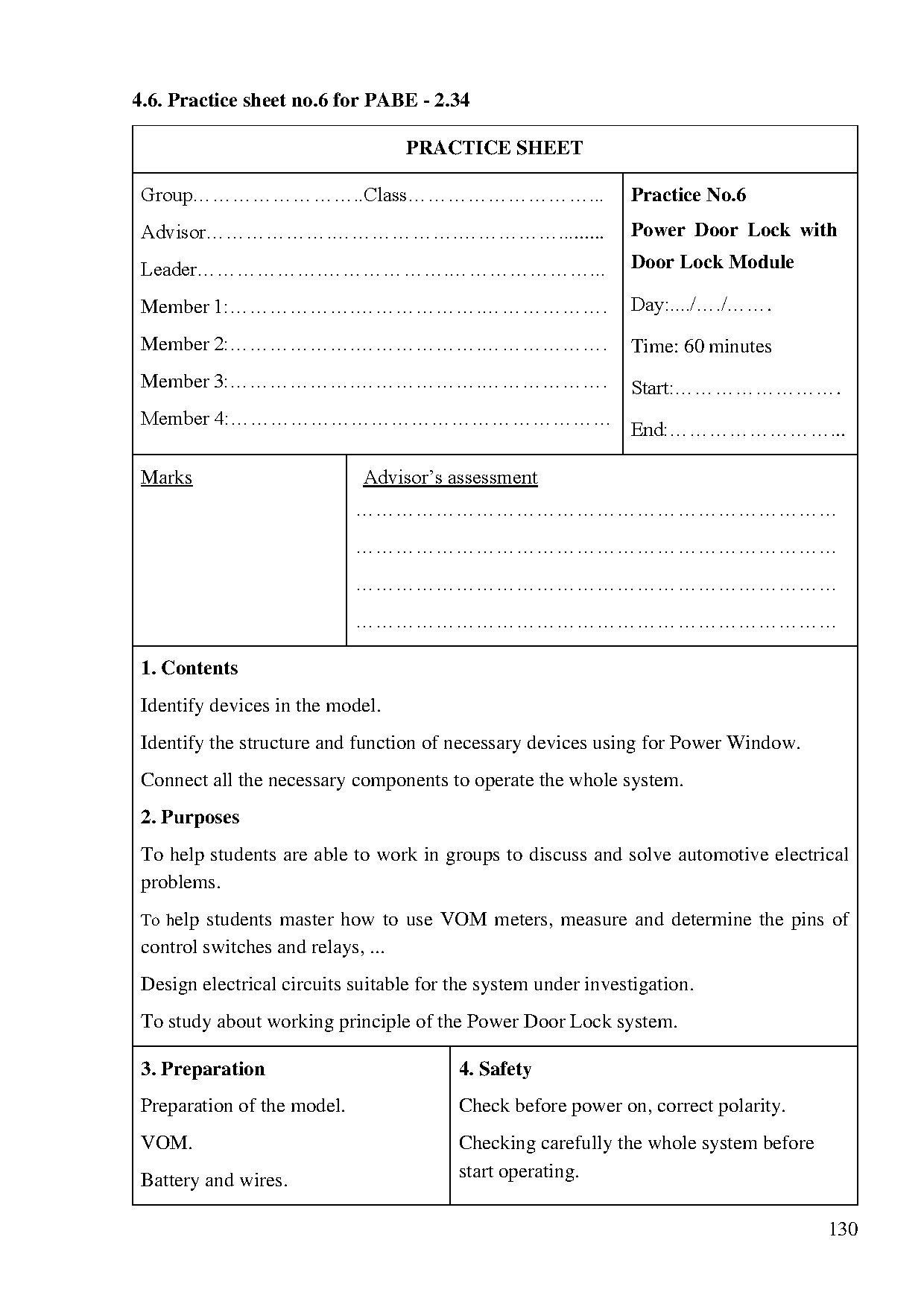 Đồ án tốt nghiệp - Repair and upgrade teaching models of automotive body electrical systems - Trang 144