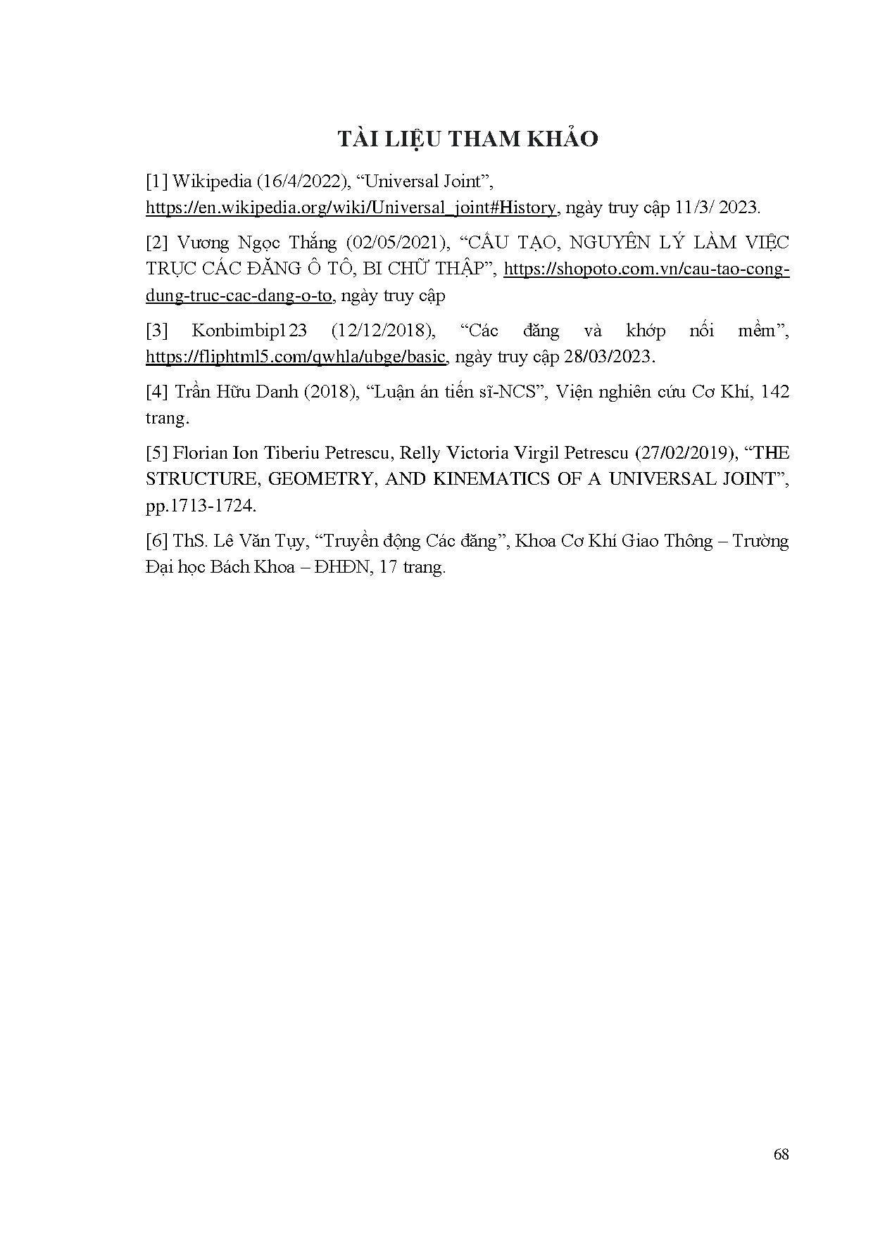 Đồ án tốt nghiệp - Xây dựng mô hình trục các đăng phục vụ giảng dạy - Trang 82