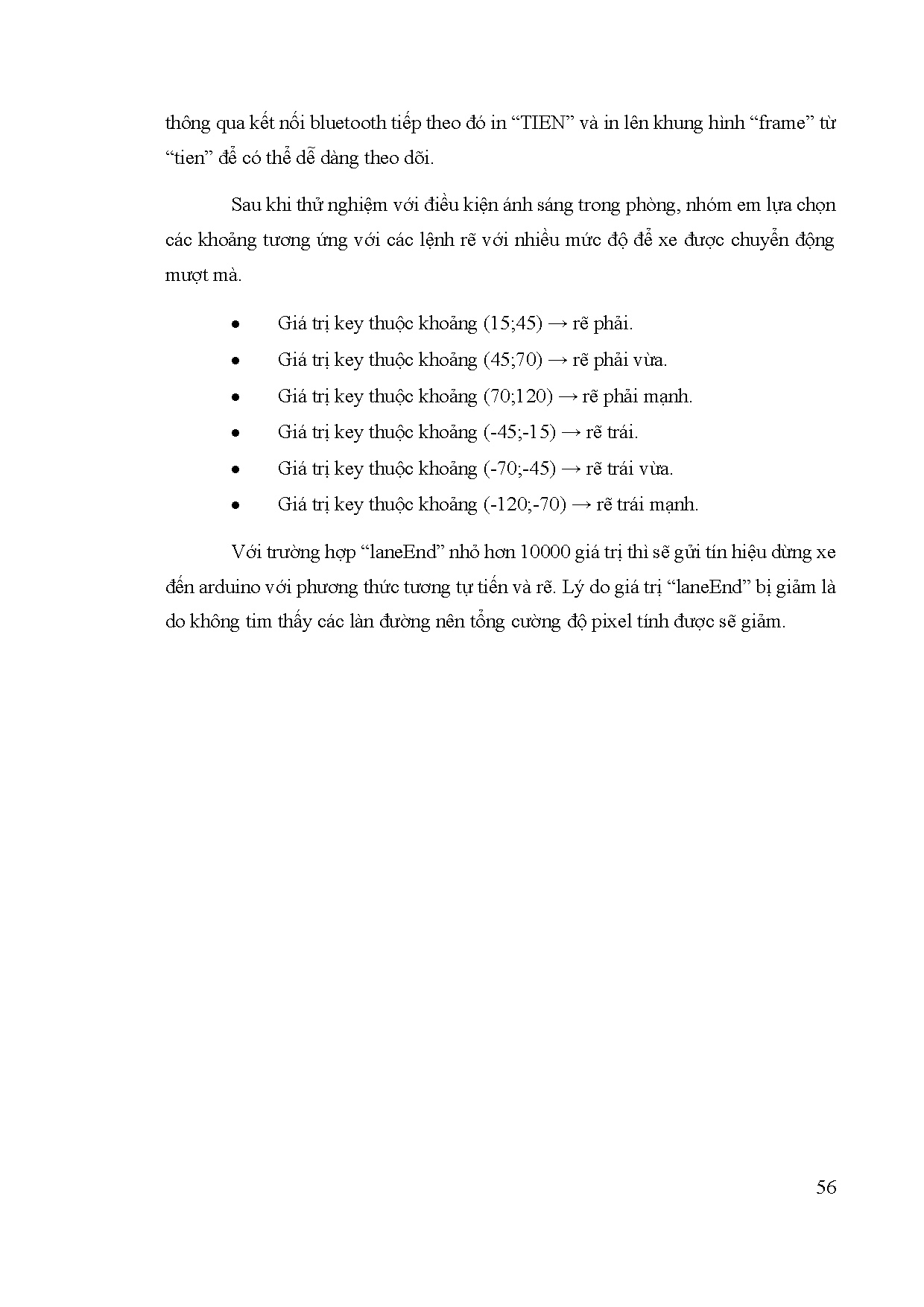 Đồ án tốt nghiệp - Nghiên cứu, thiết kế ô tô tự hành ứng dụng phương pháp xử lý ản - Trang 73