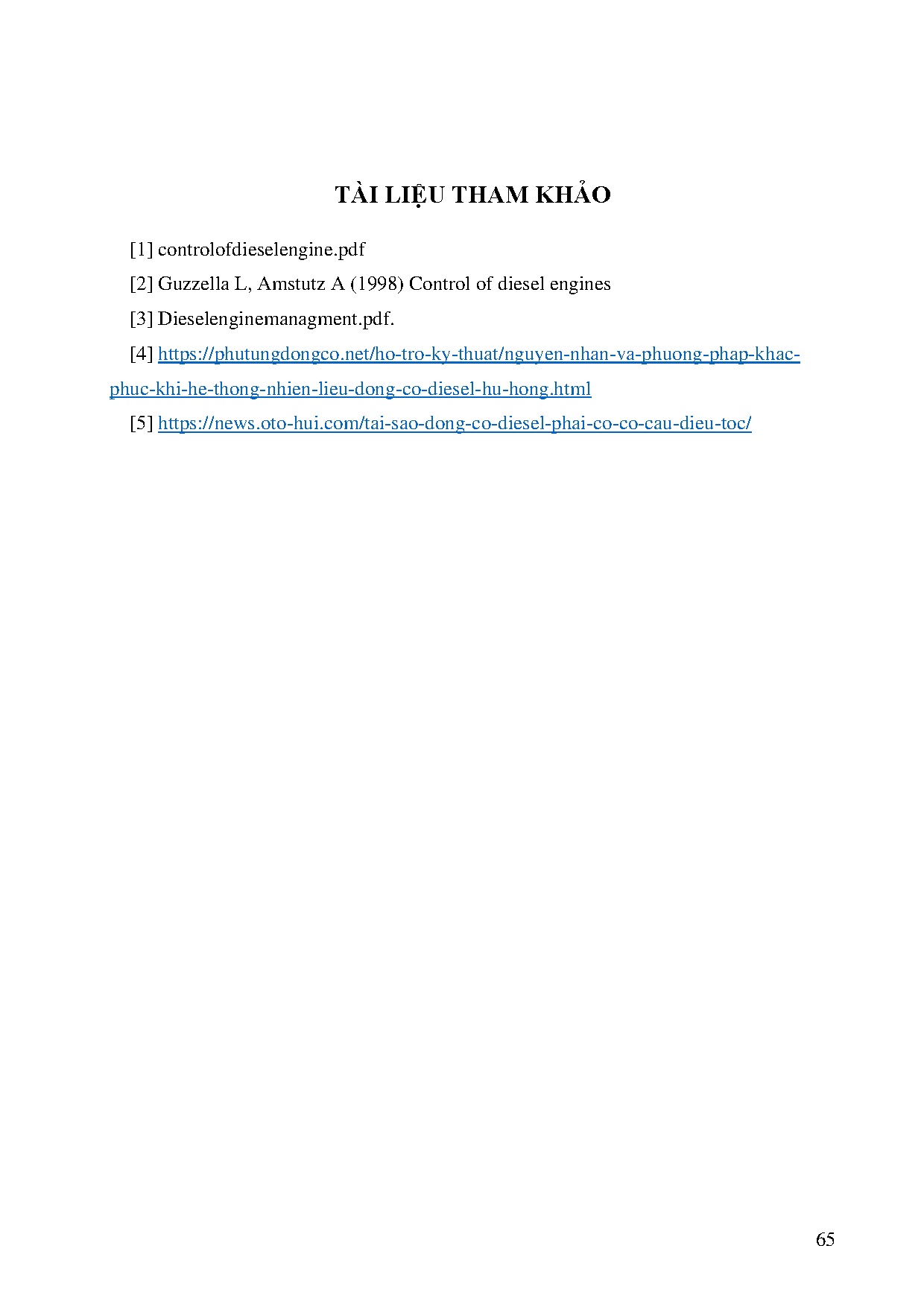 Đồ án tốt nghiệp - Lý thuyết điều khiển động cơ Diesel - Trang 82