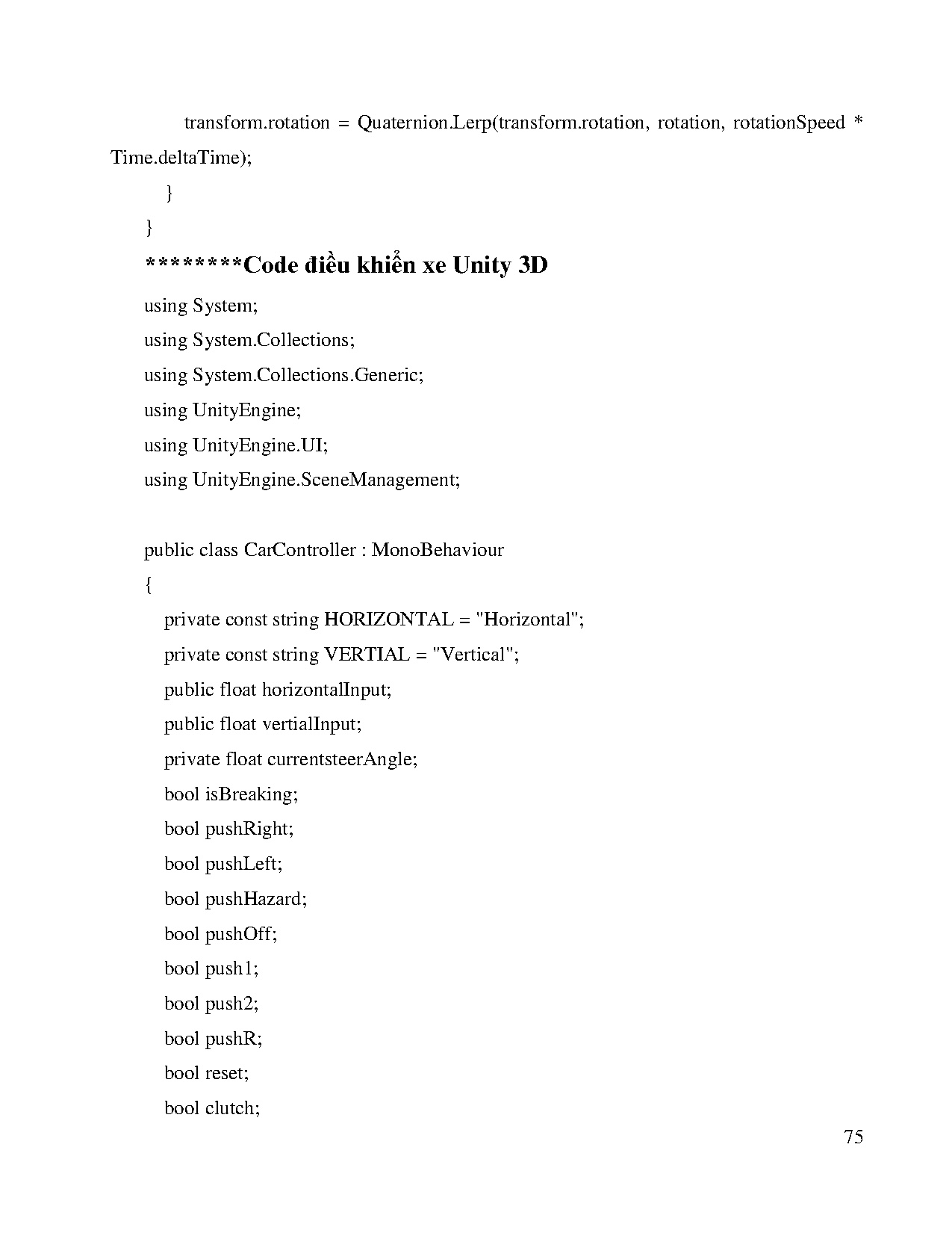 Đồ án tốt nghiệp - Mô phỏng mô hình hệ thống lái thi sát hạch B2 trên phần mềm Visual Studio - Trang 89