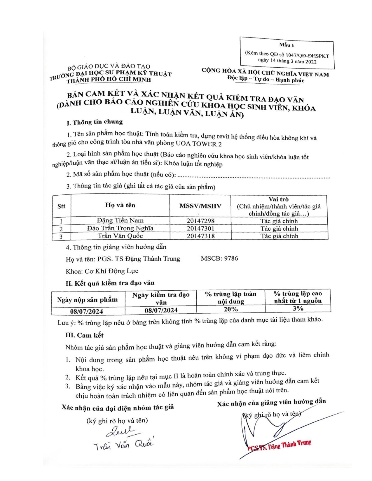 Đồ án tốt nghiệp - Tính toán kiểm tra, dựng revit hệ thống điều hòa không khí và thông GCTTNVPUT 2 - Trang 175