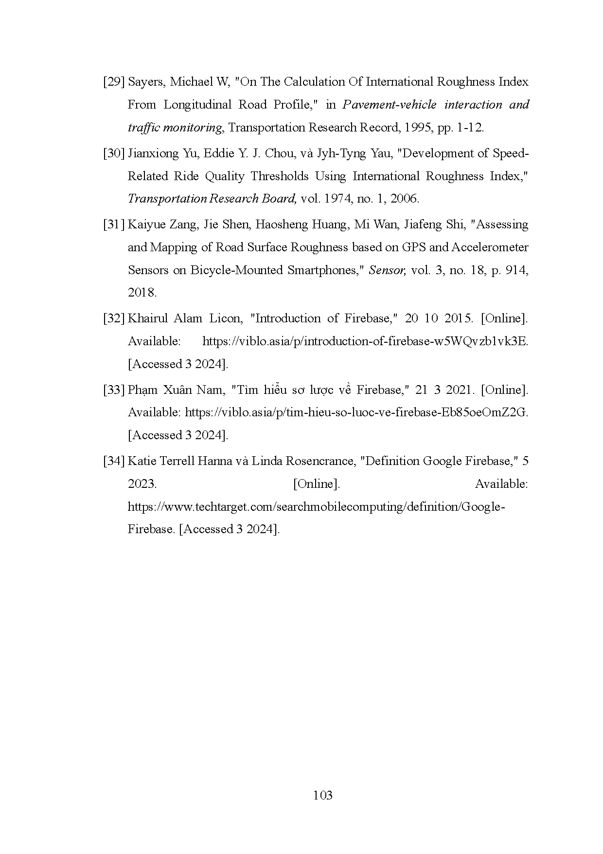 Đồ án tốt nghiệp - Hệ thống đánh giá chất lượng mặt đường và giám sát các thông số TX ô TDTNTRVCTTC - Trang 119