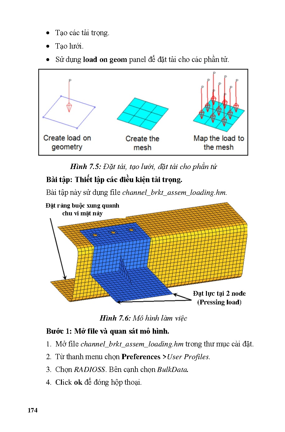 Giáo trình ứng dụng Hypermesh chia lưới mô hình 3D trong mô phỏng (CAE) (HCMUTE) - Trang 175